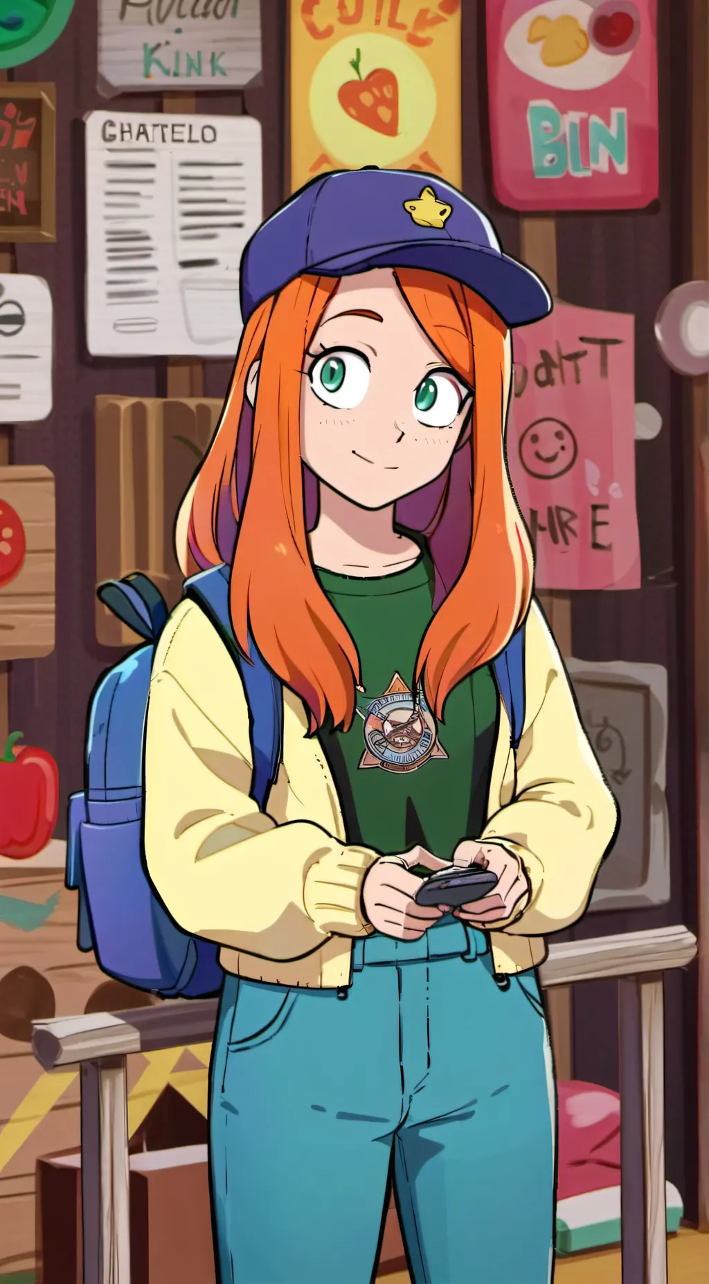ai character: Wendy  background