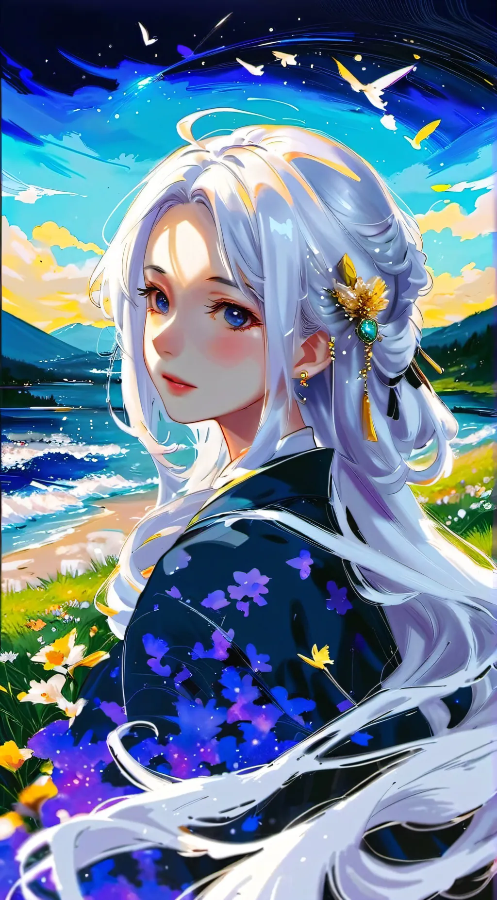 ai character: Lily (girl) background