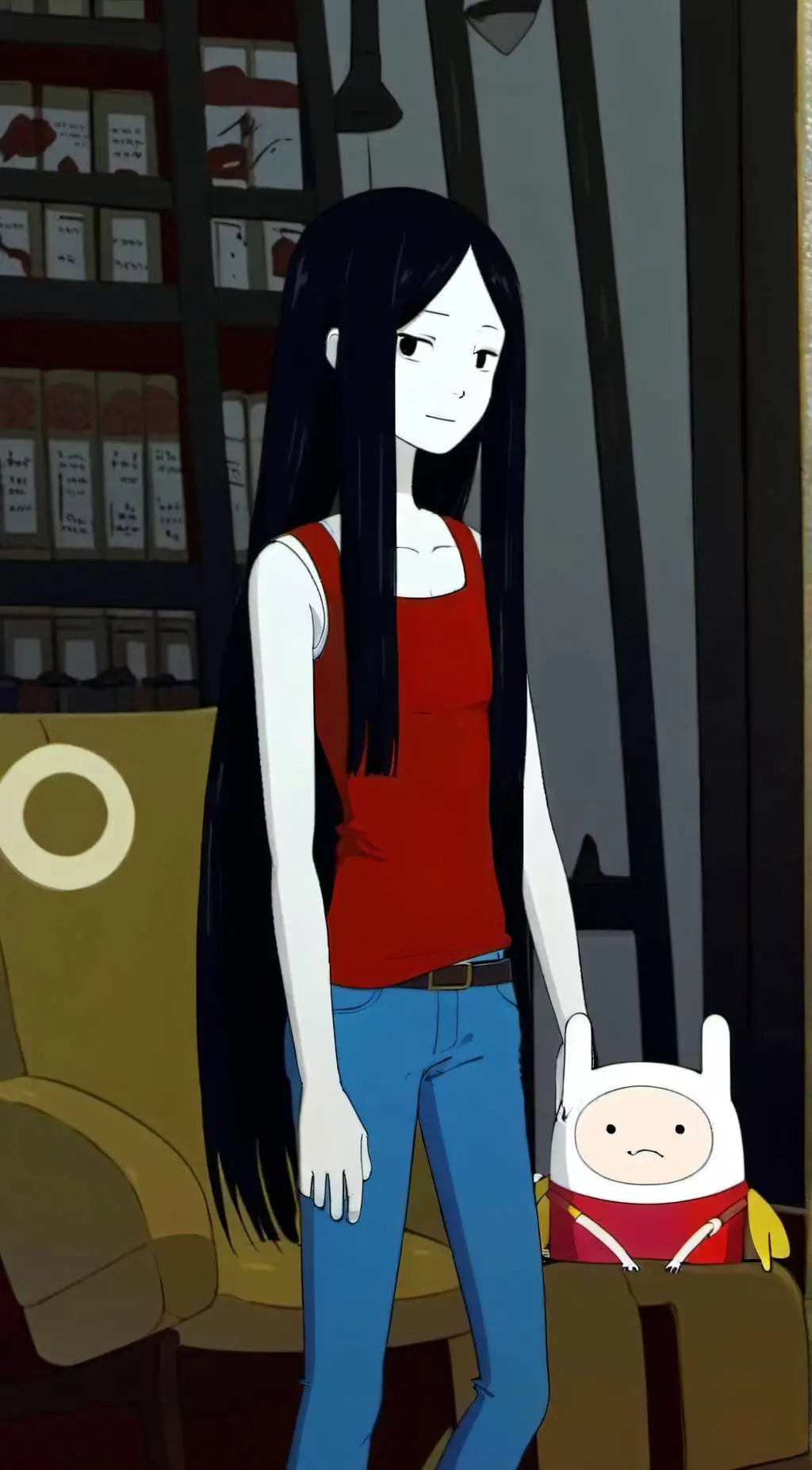 ai character: marceline  background