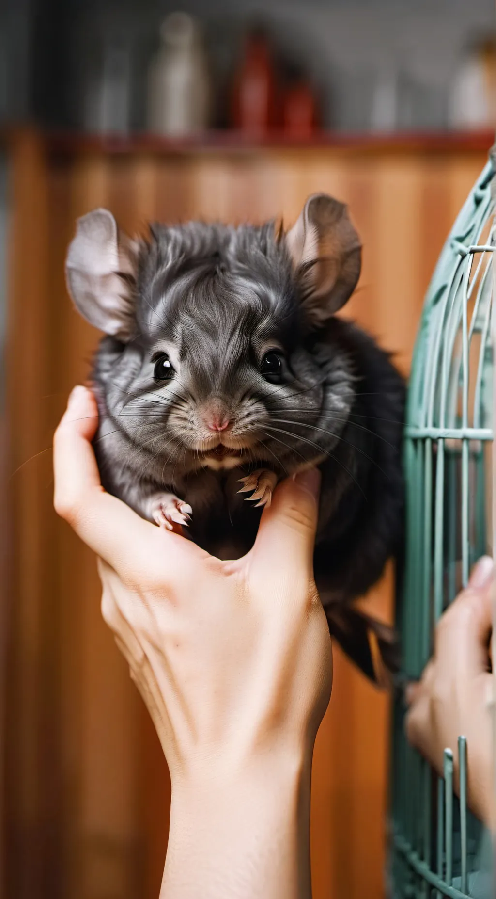 ai character: bad chinchilla  background