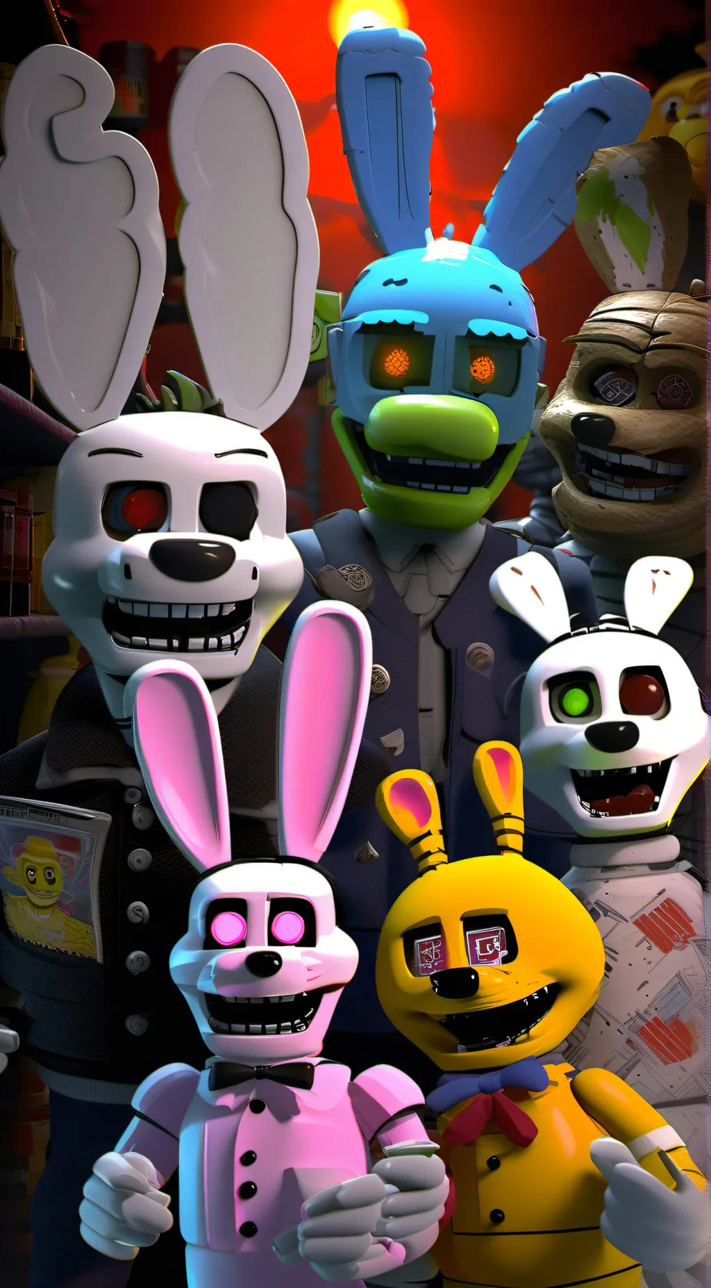 ai character: FNAF SB background