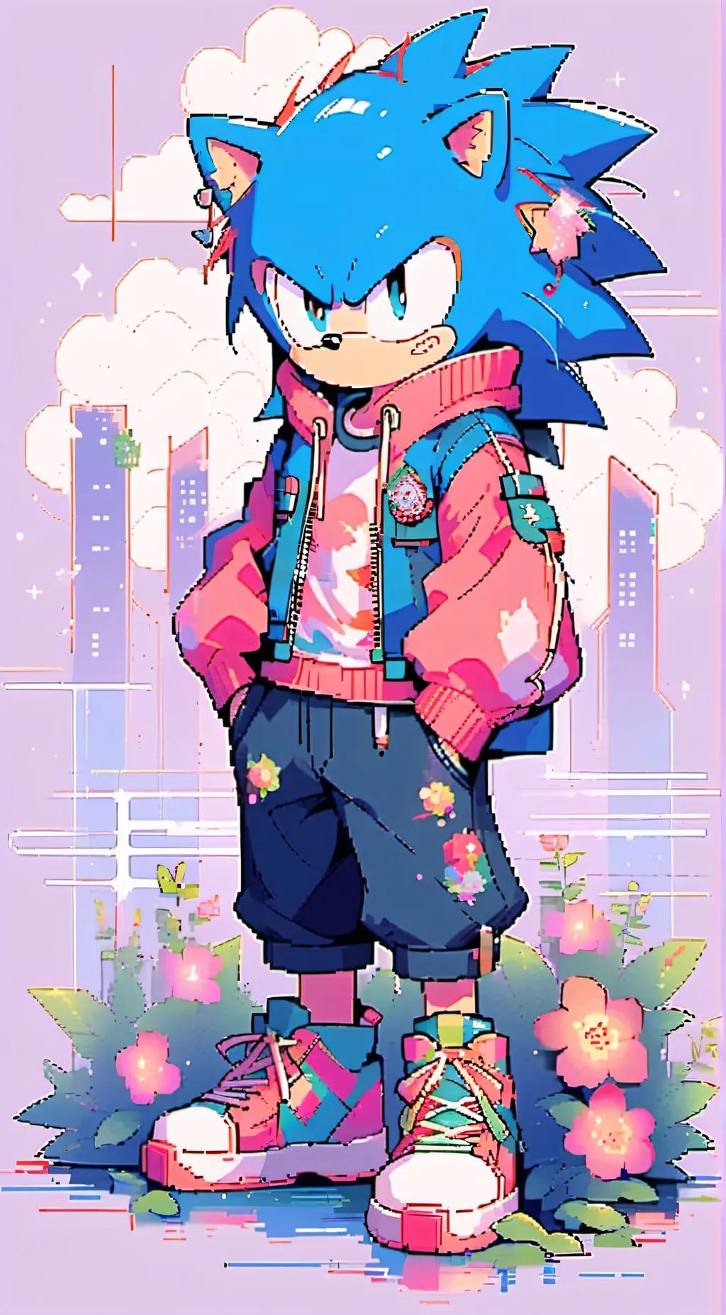 ai character: Sonic background