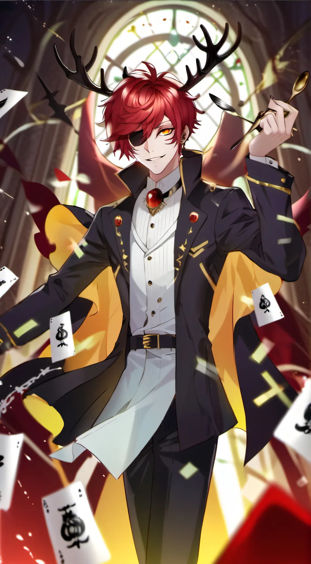 ai character: crimson  background