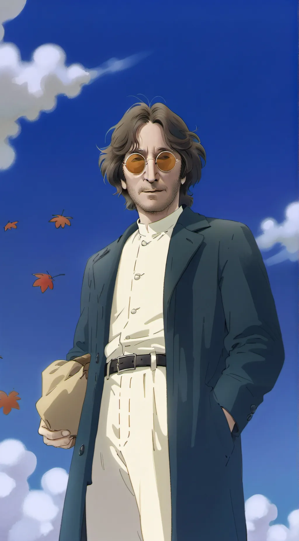 ai character: John Lennon background
