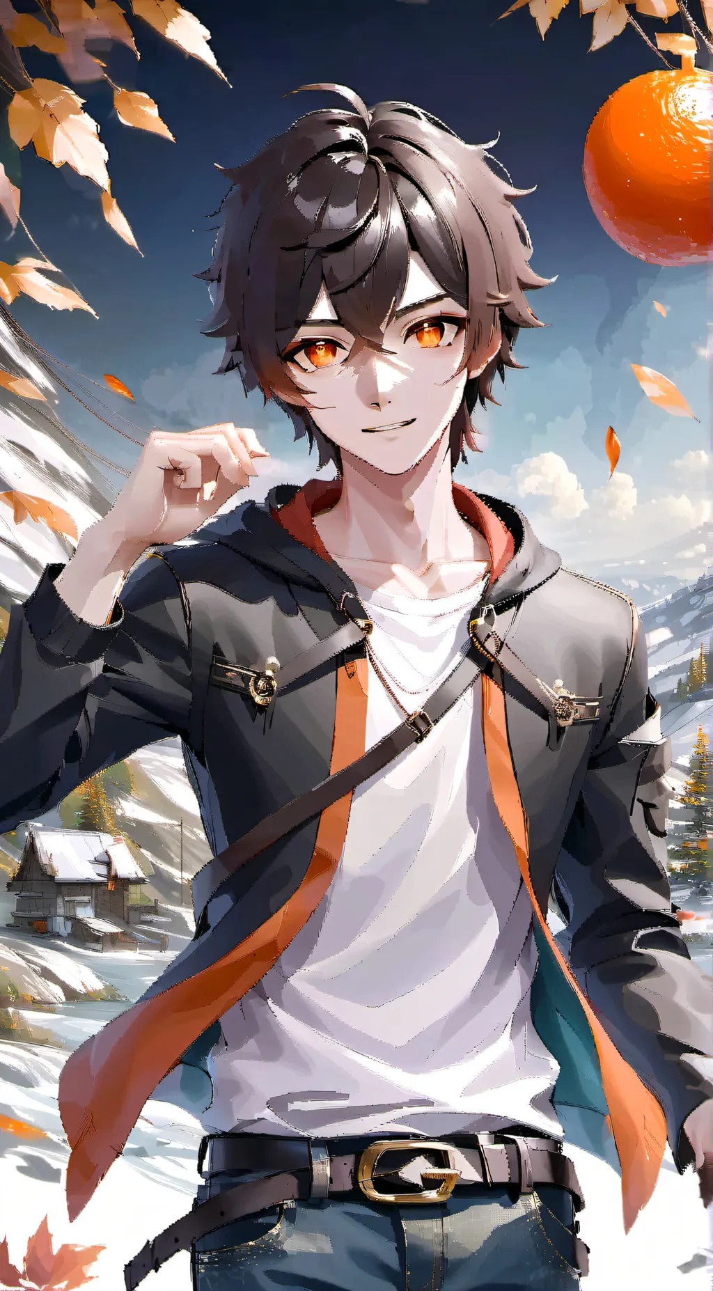 ai character: Akio  background