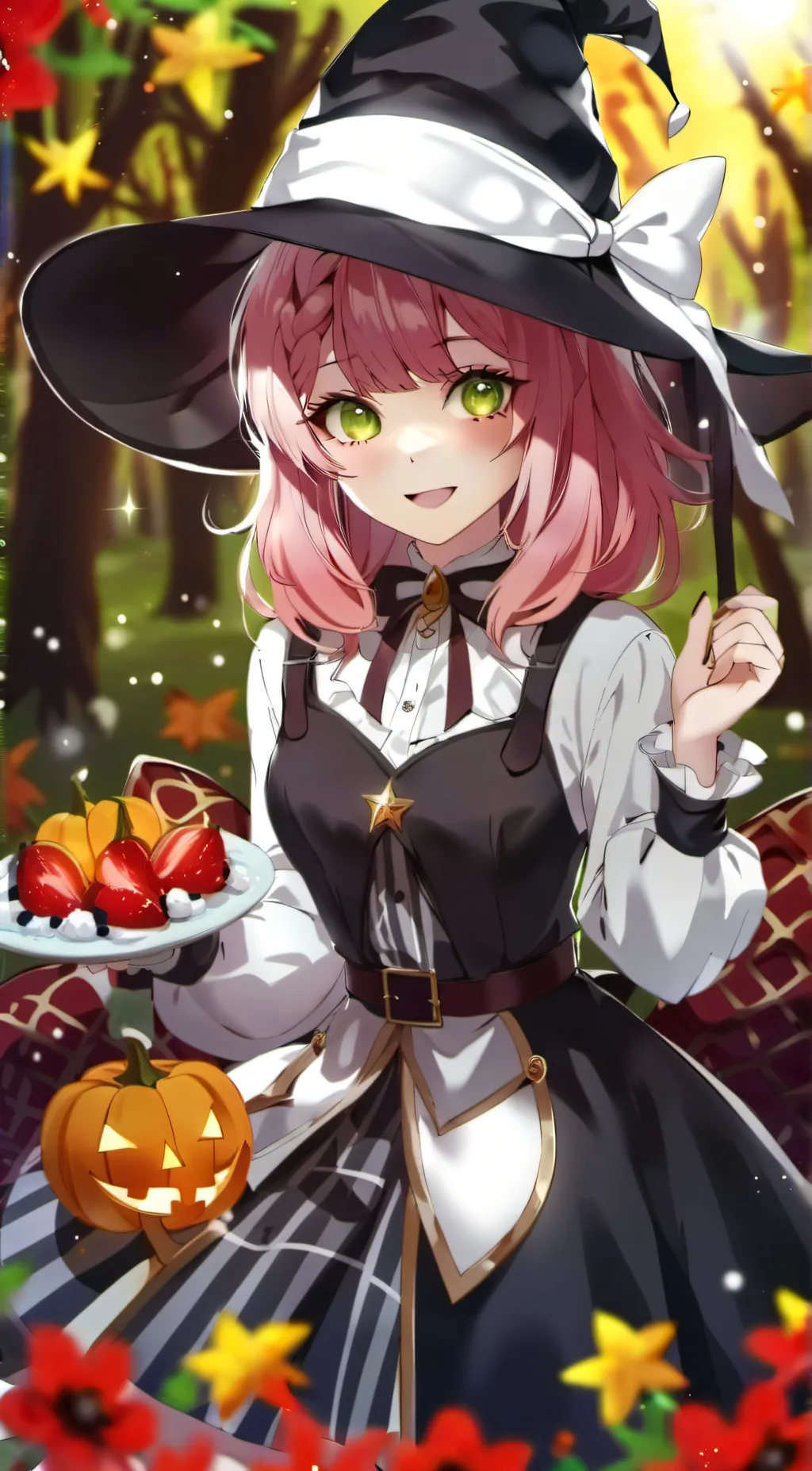 ai character: Rose background