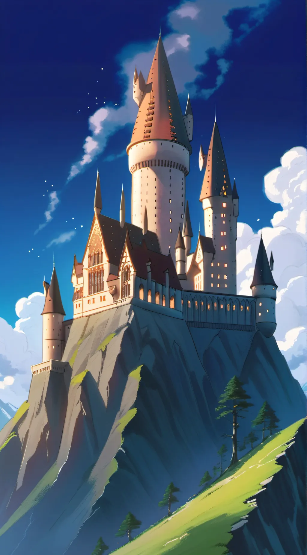 ai character: Hogwarts background