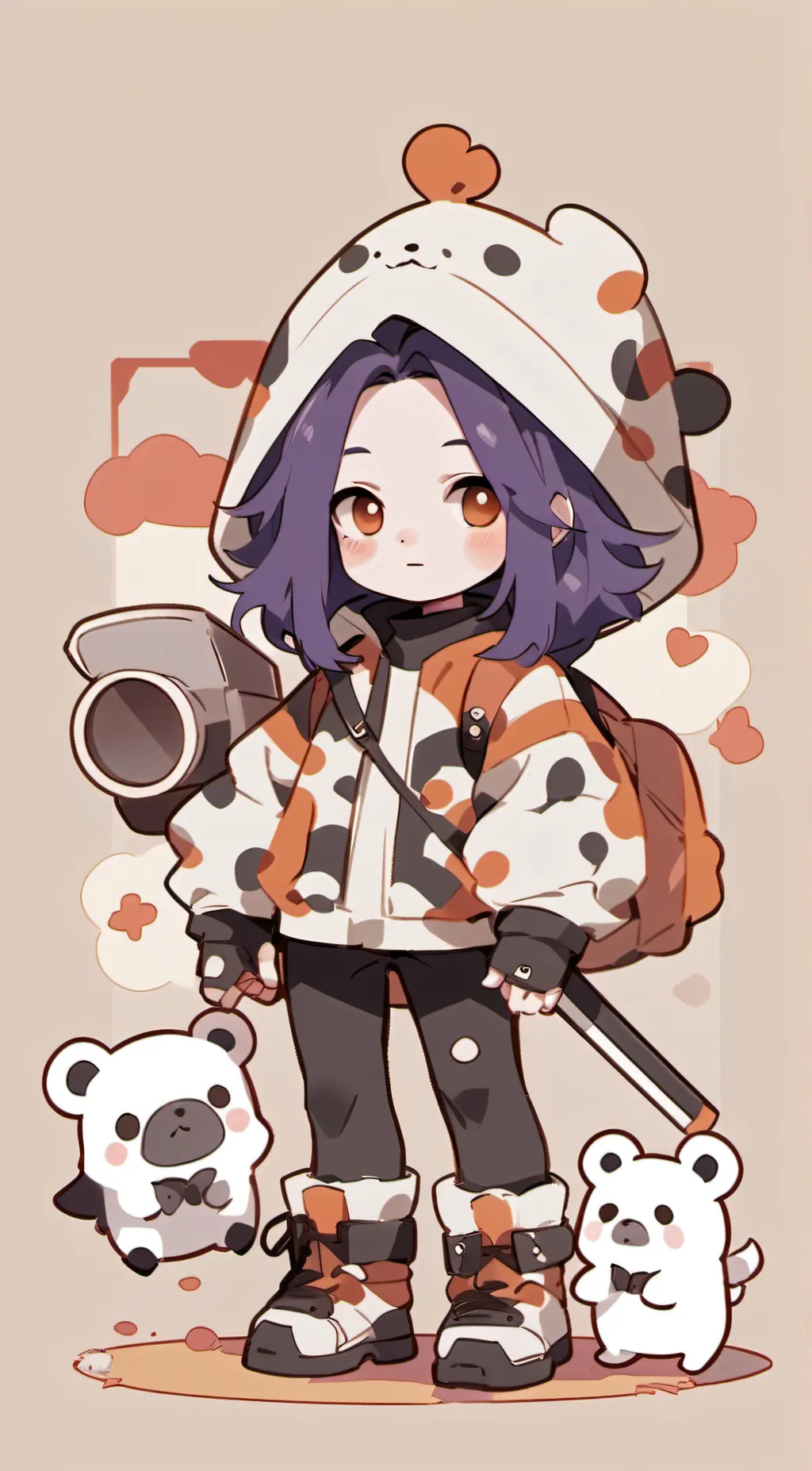 ai character: Luna background