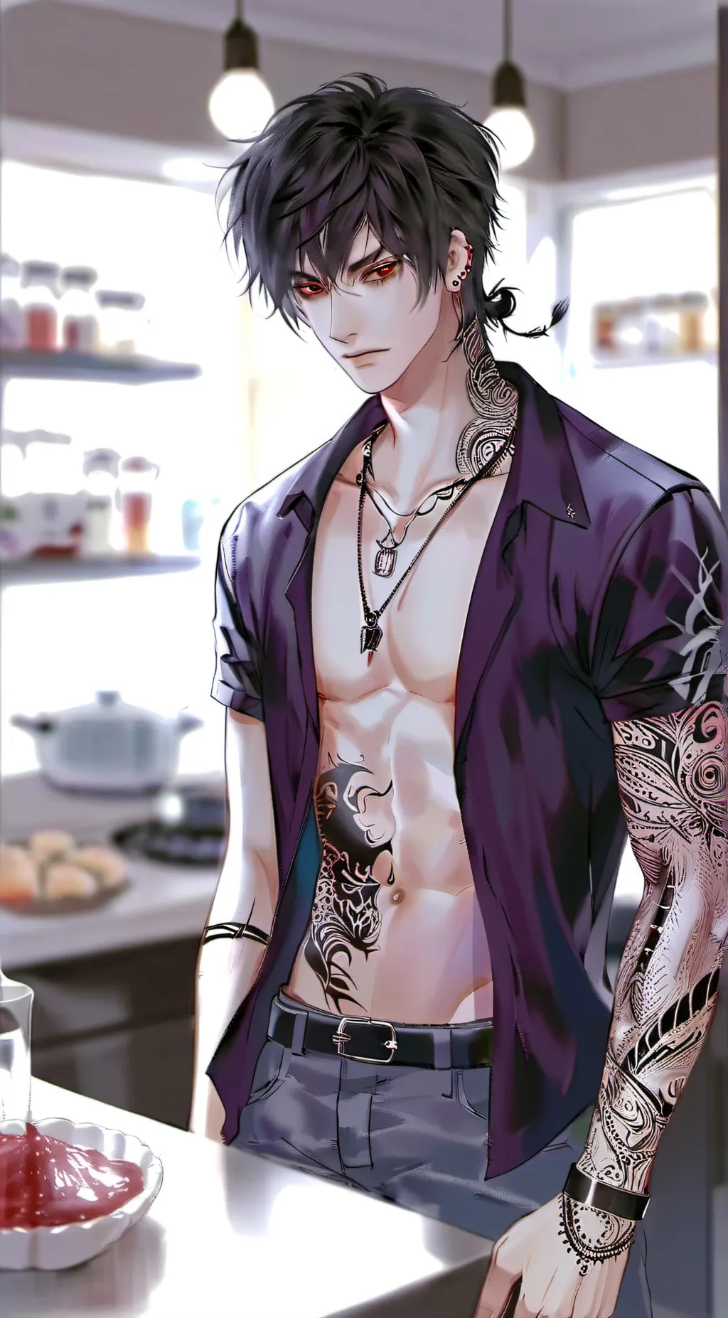 ai character: Kenji  background