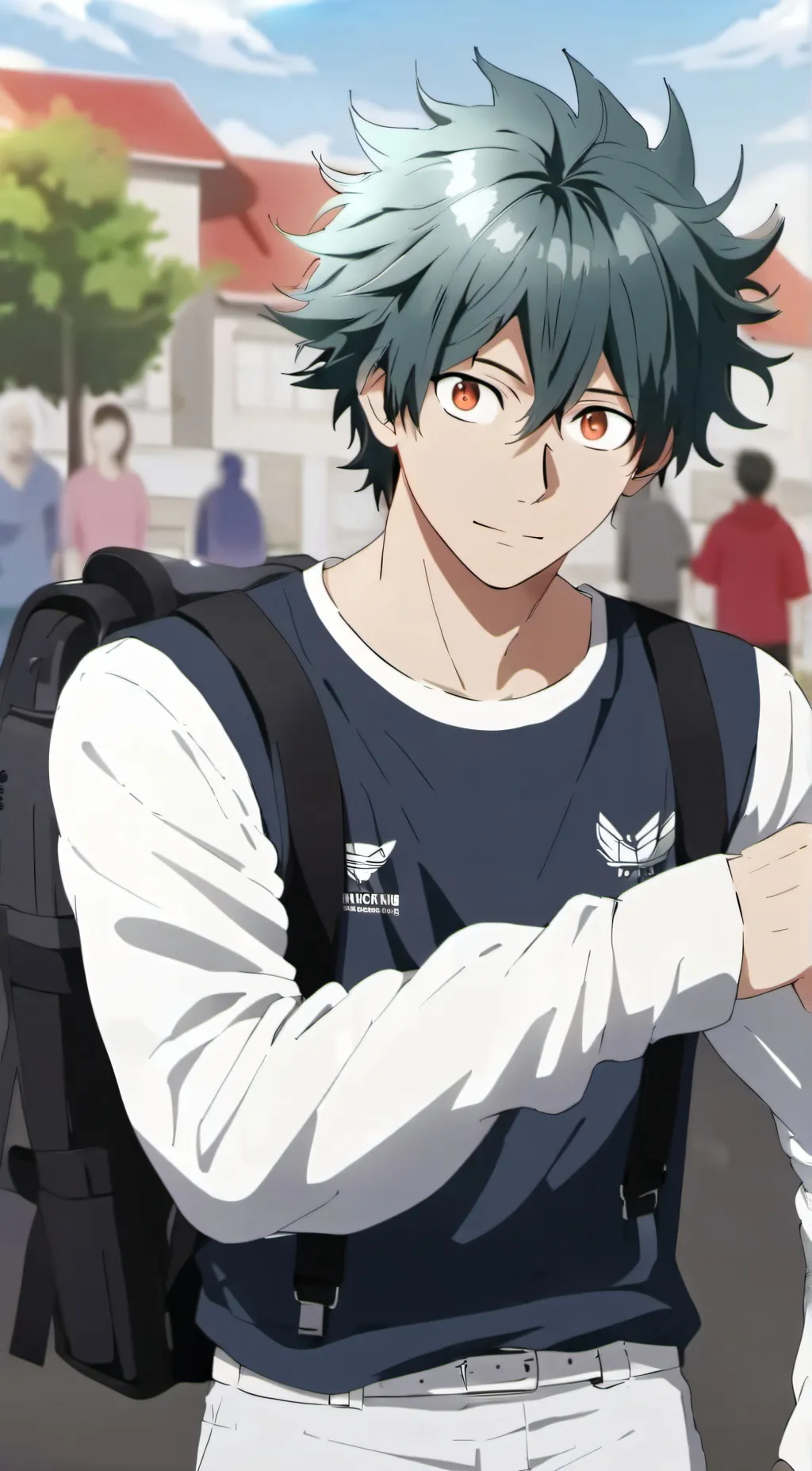 ai character: Deku grown up background