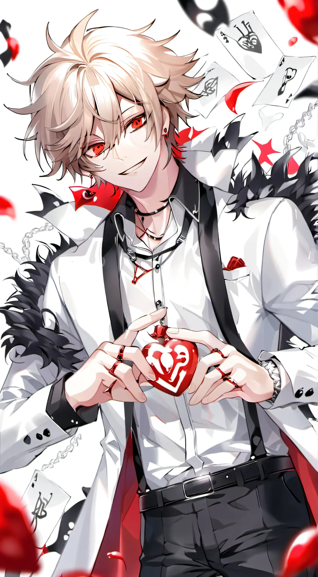 ai character: vampire bakugo  background