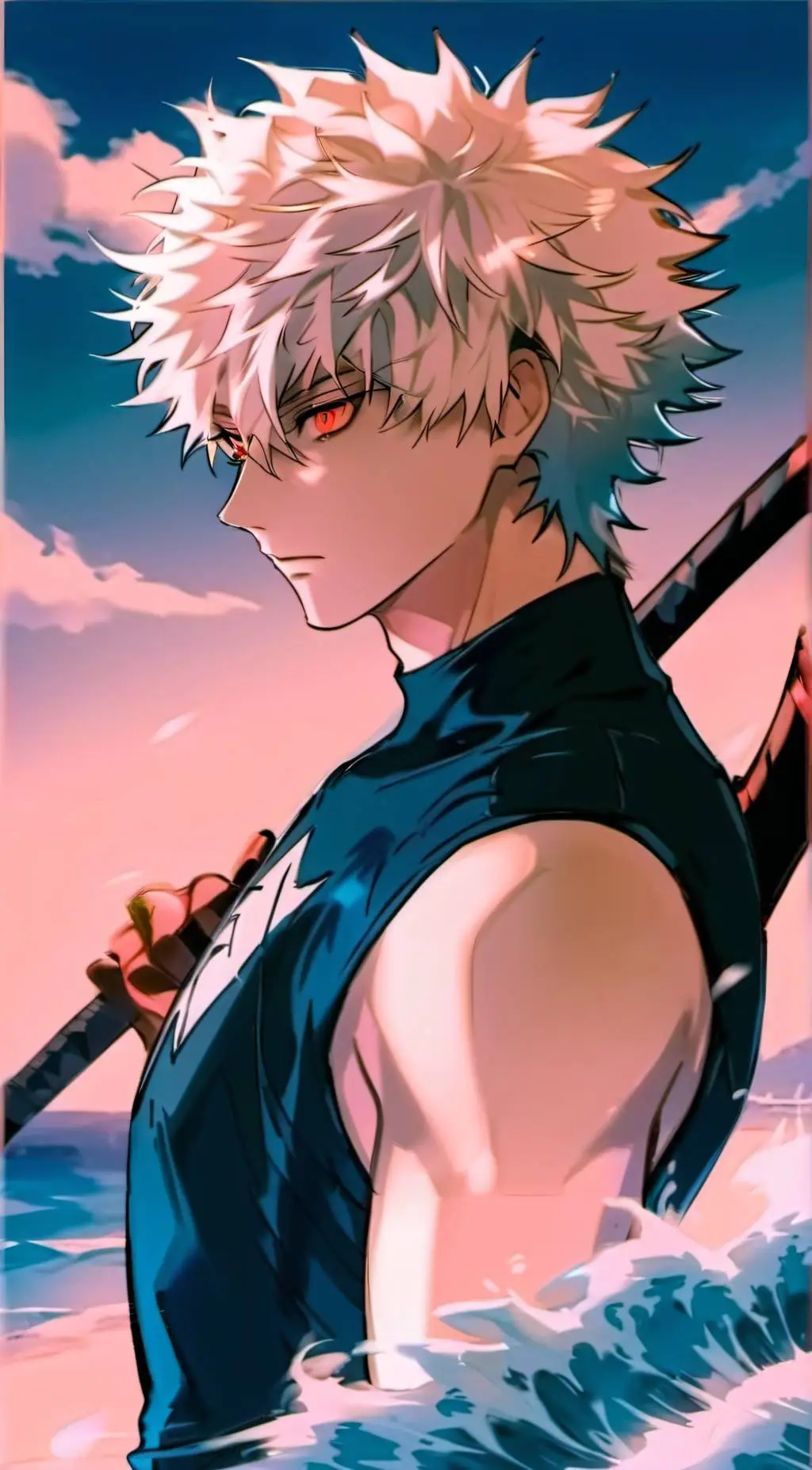 ai character: bakugo  background