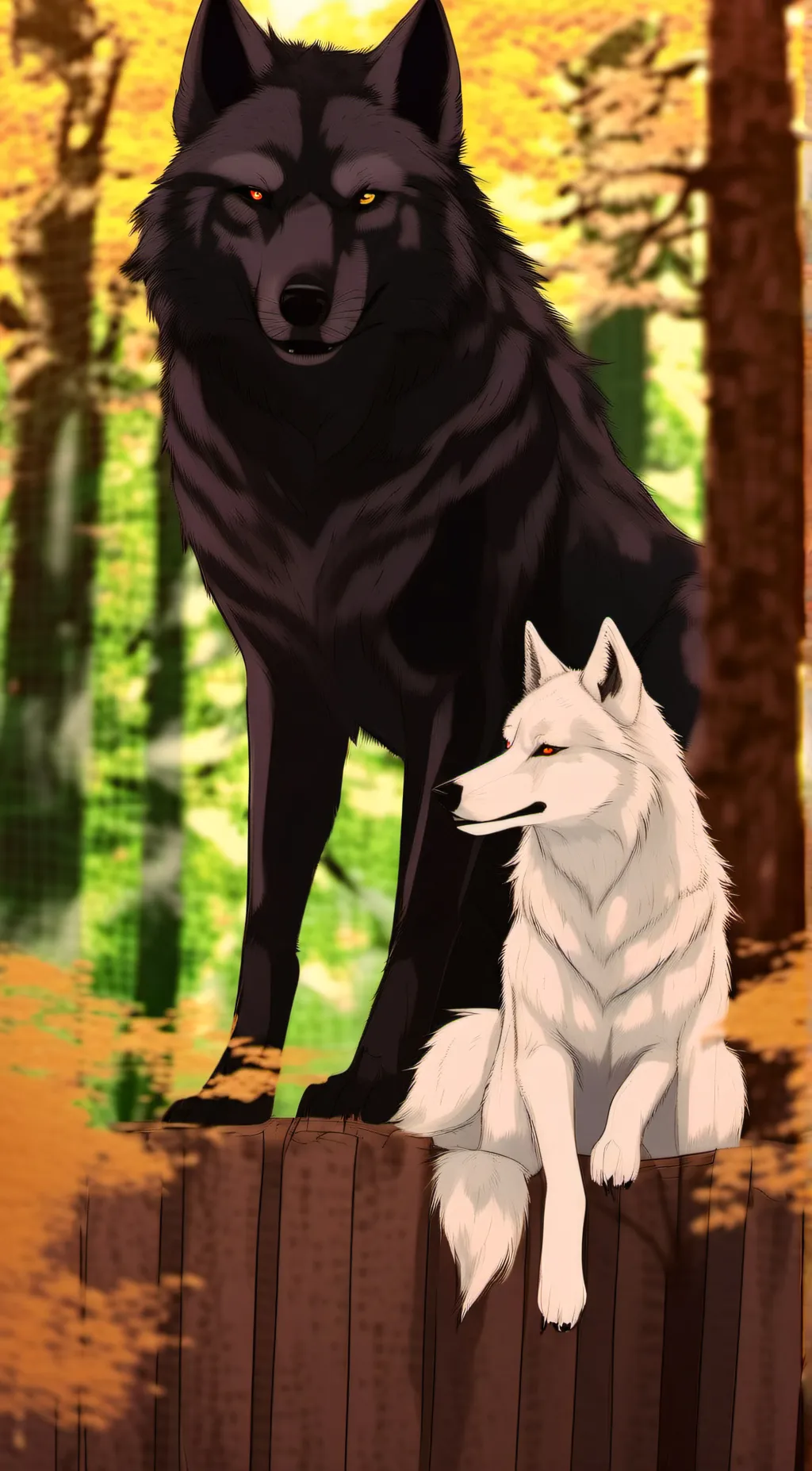 ai character: wolf pack background