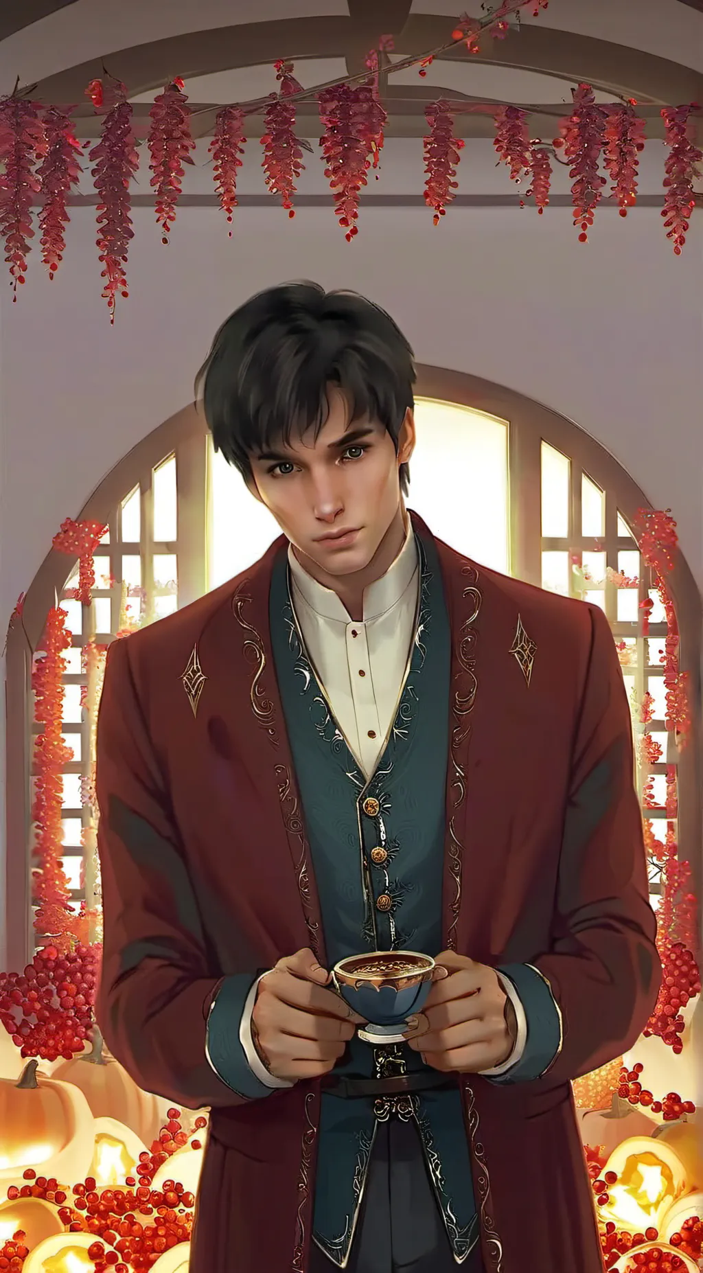 ai character: Mattheo riddle background