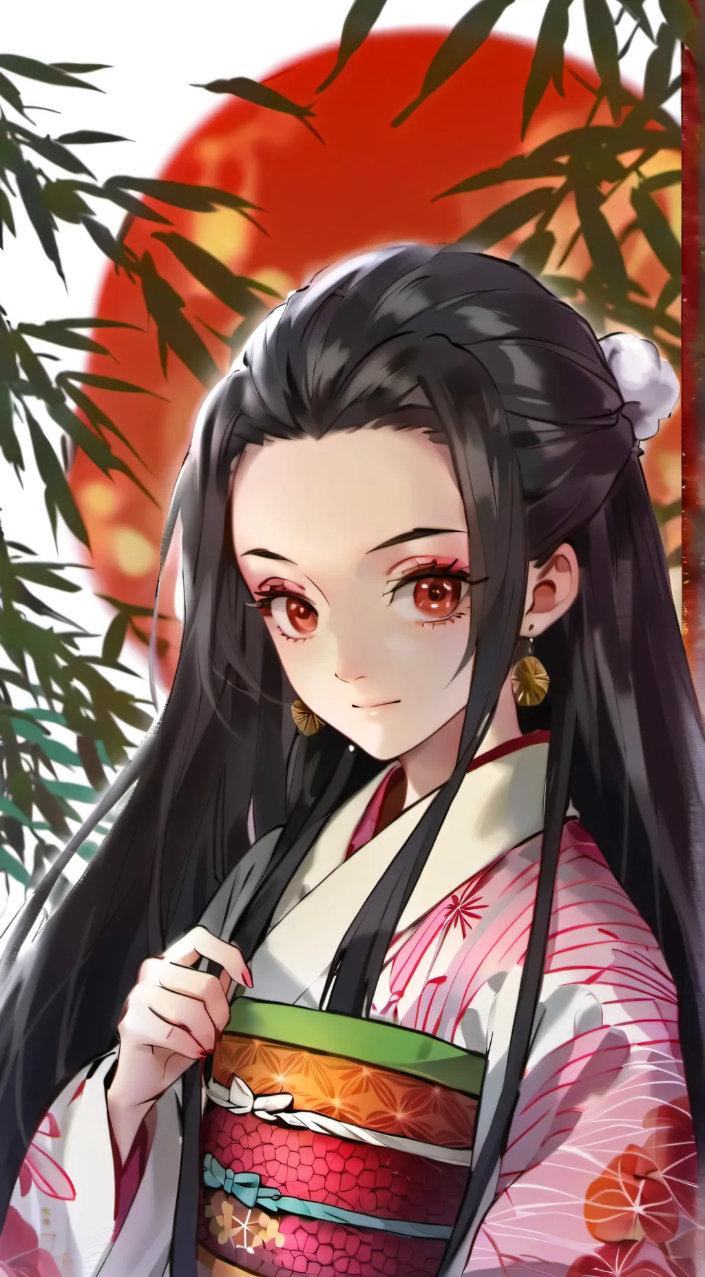 ai character: Nezuko Kamado  background