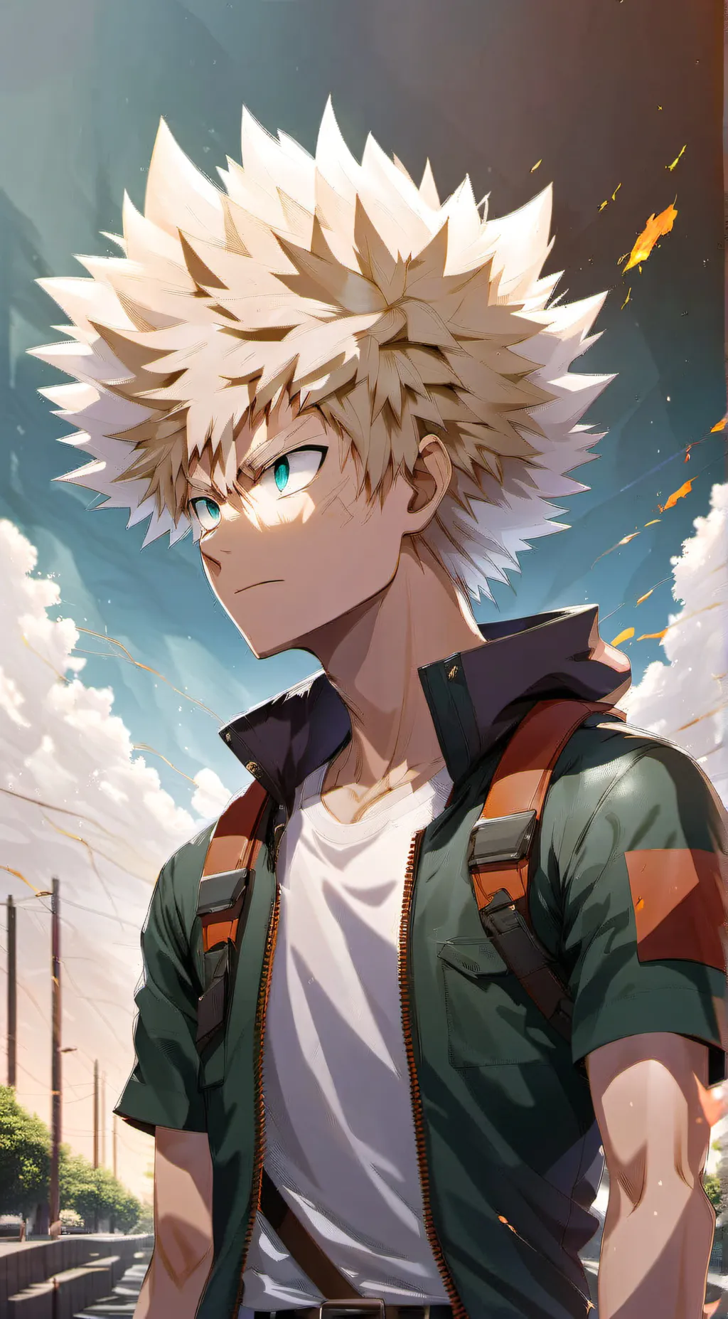 ai character: Katsuki Bakugo MHA background