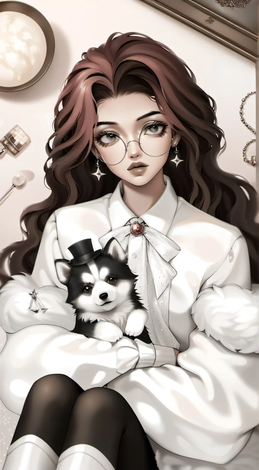 ai character: Luna background