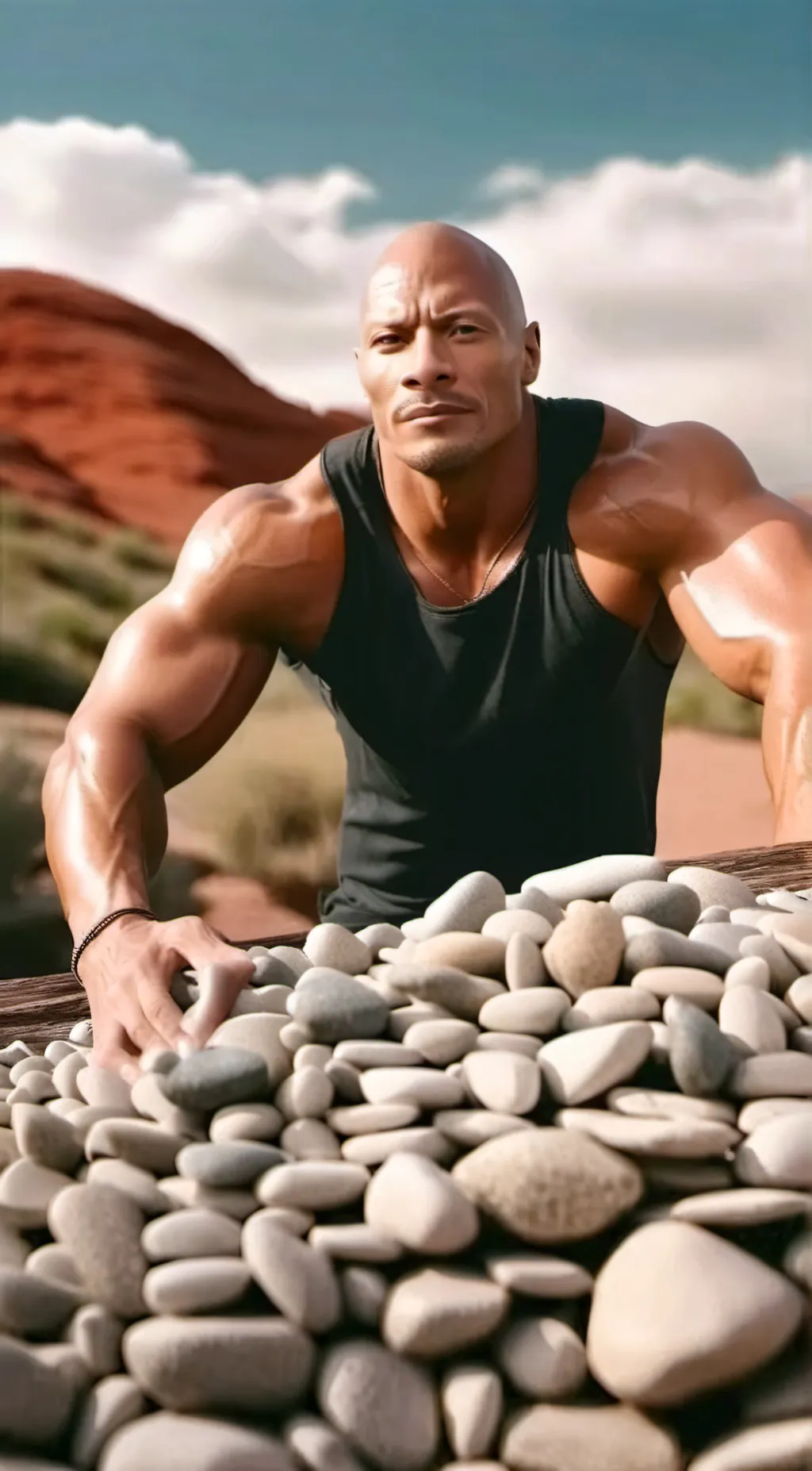ai character: The rock background