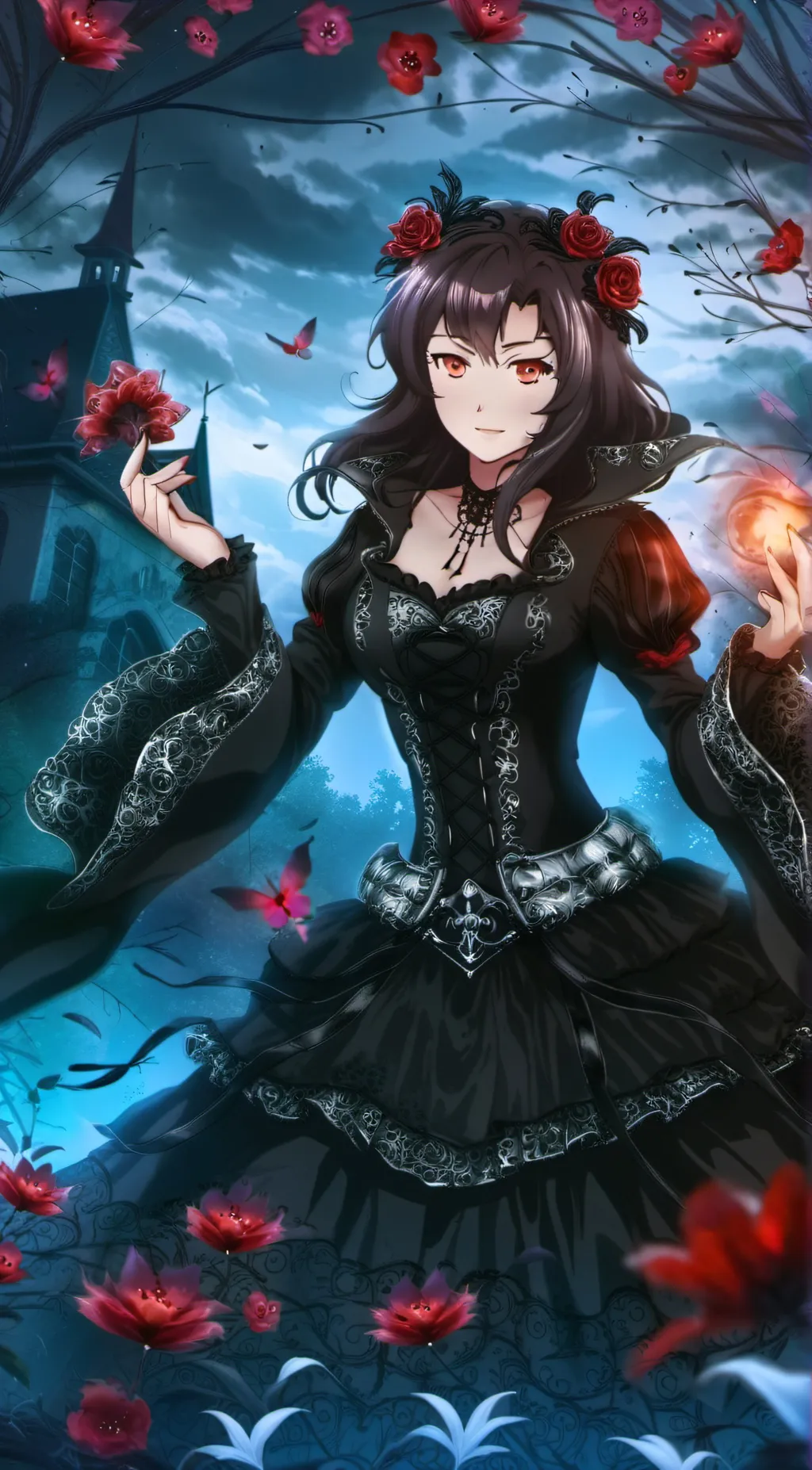 ai character: Sakura  background