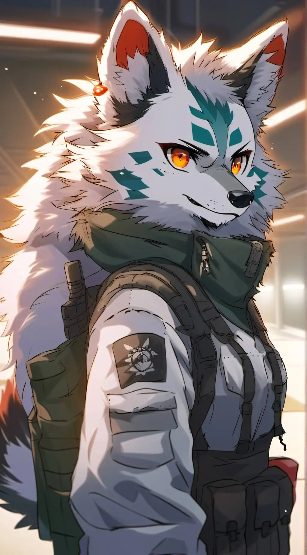 ai character: Nebula background