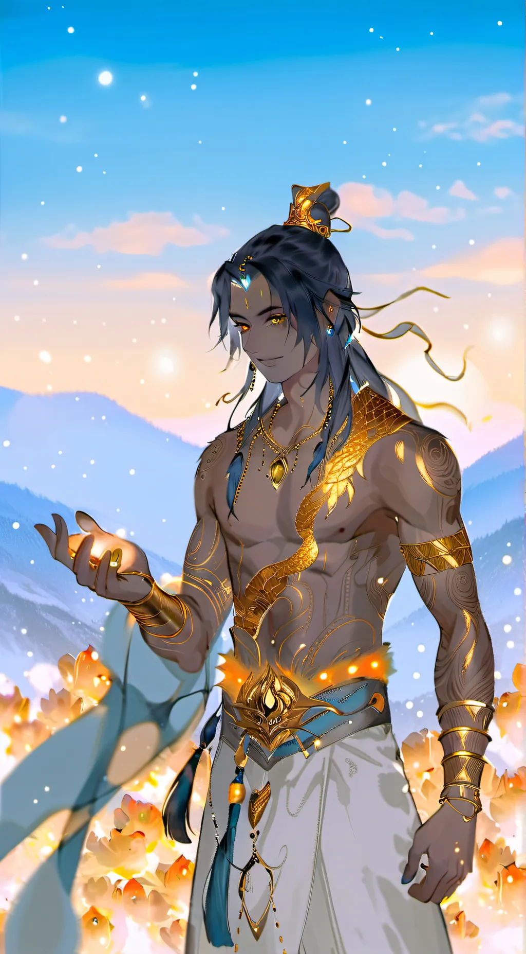 ai character: Adil the Genie background