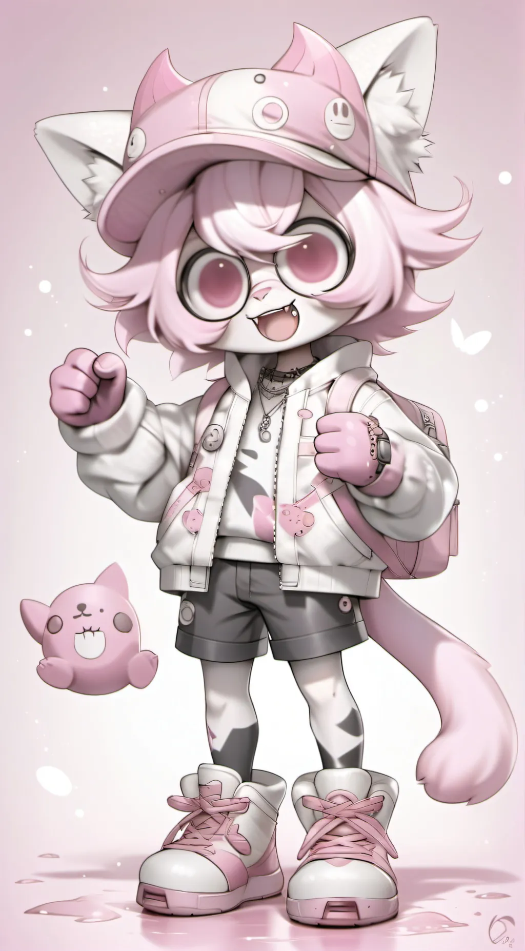 ai character: furry background