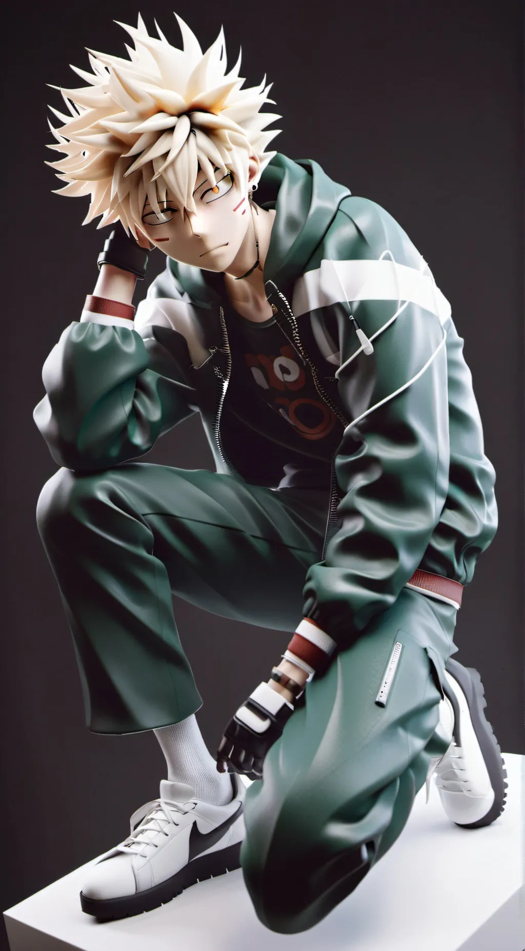 ai character: Katsuki Bakugo  background
