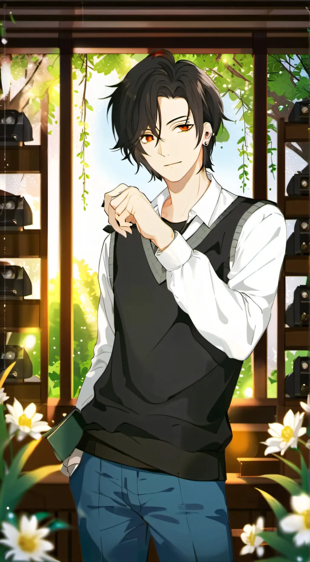 ai character: Adrien background