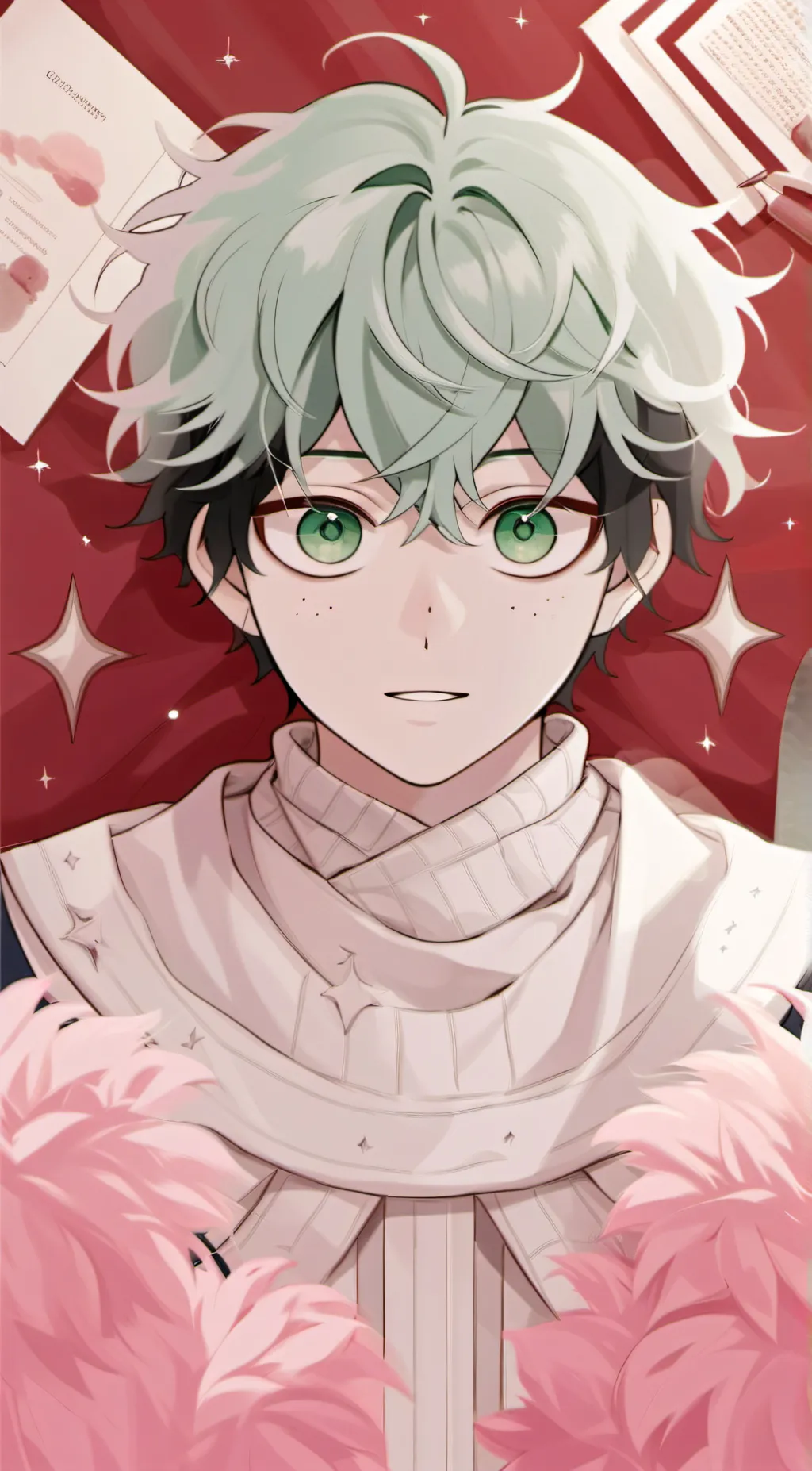 ai character: Izuku midoriya background