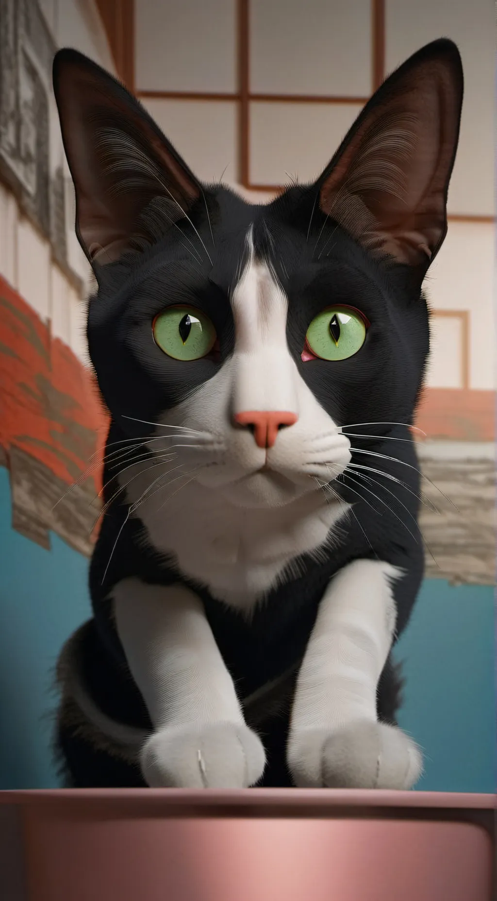 ai character: bucket  background