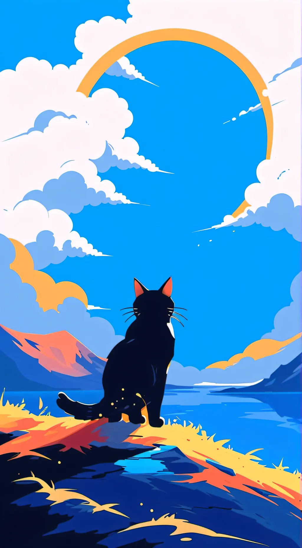 ai character: It’s a cat background