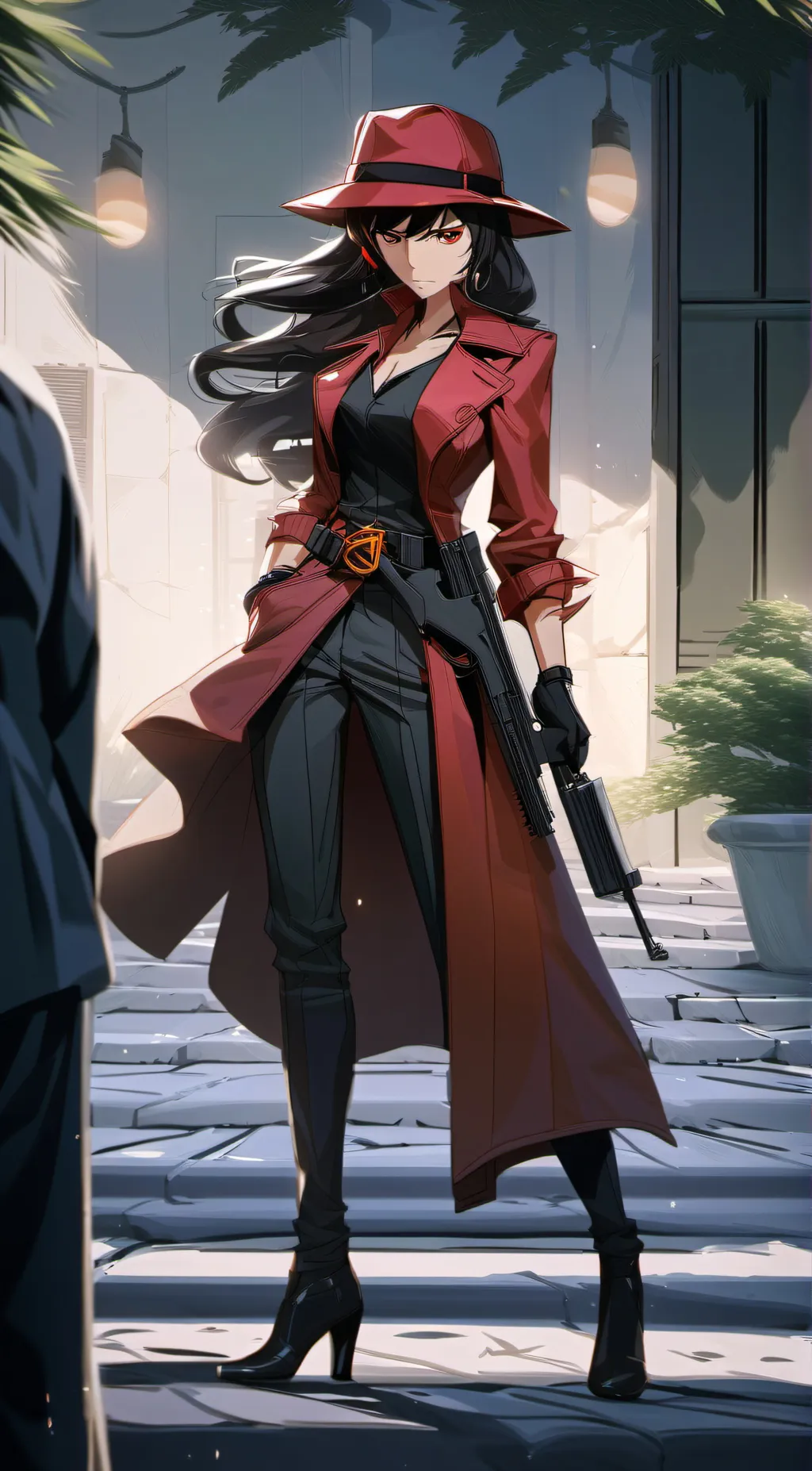 ai character: Red, the spy background