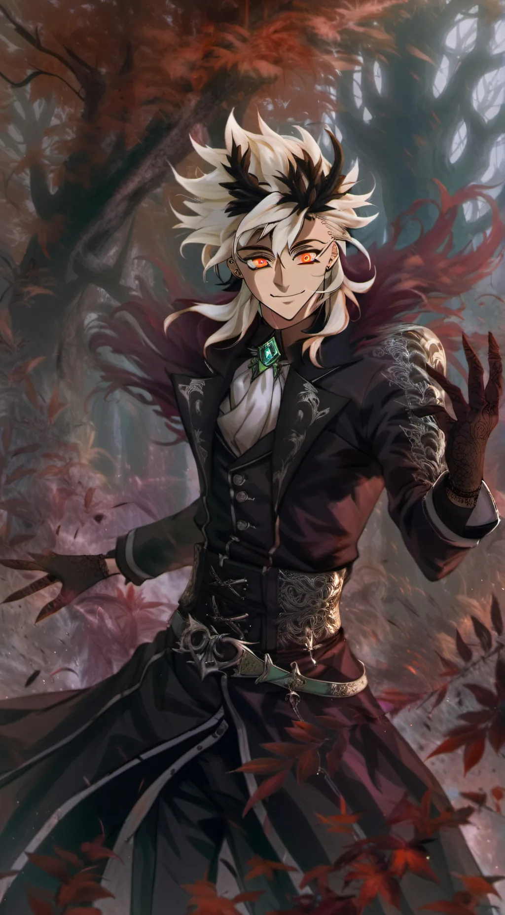ai character: Douma❄️ background