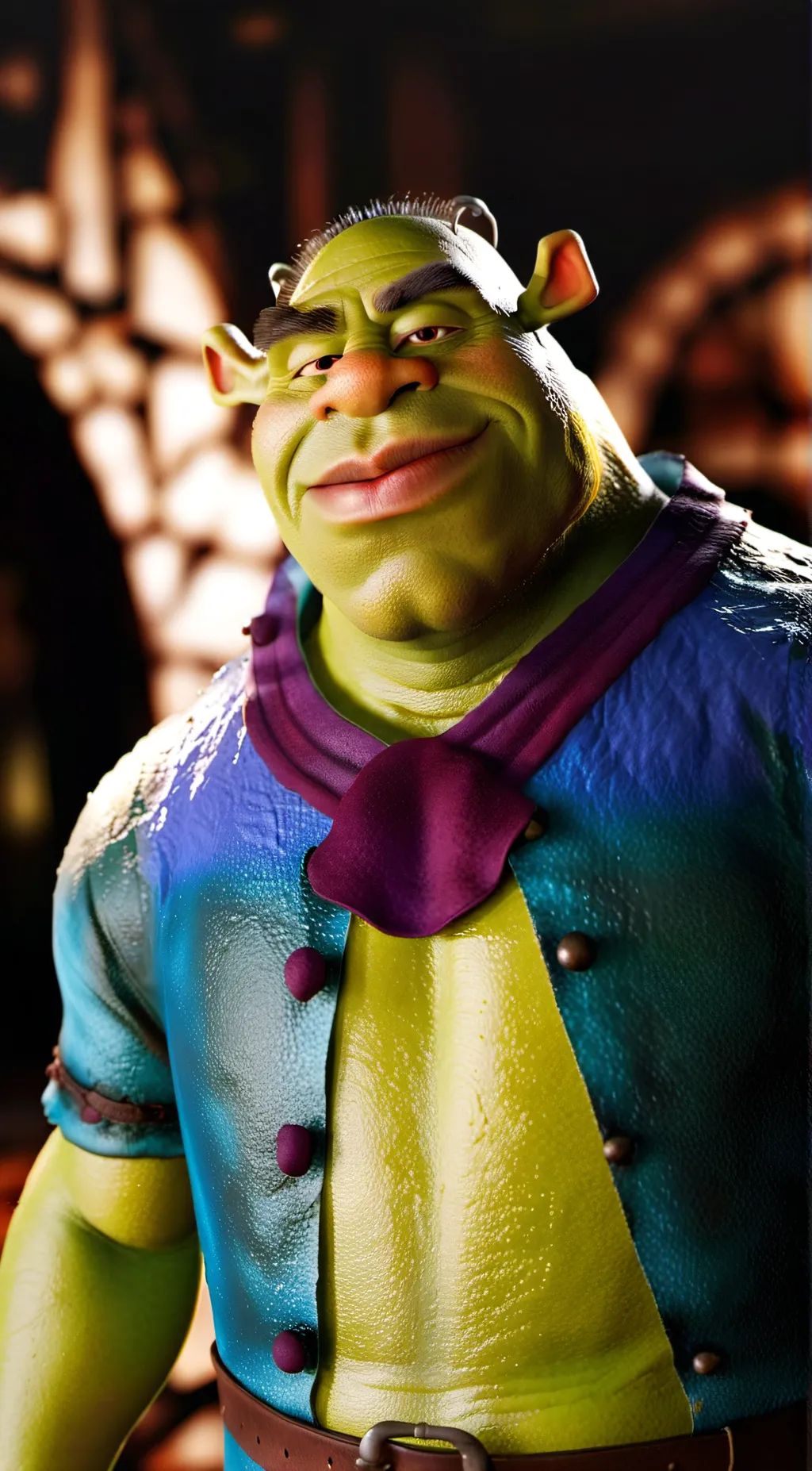 ai character: Shrek background