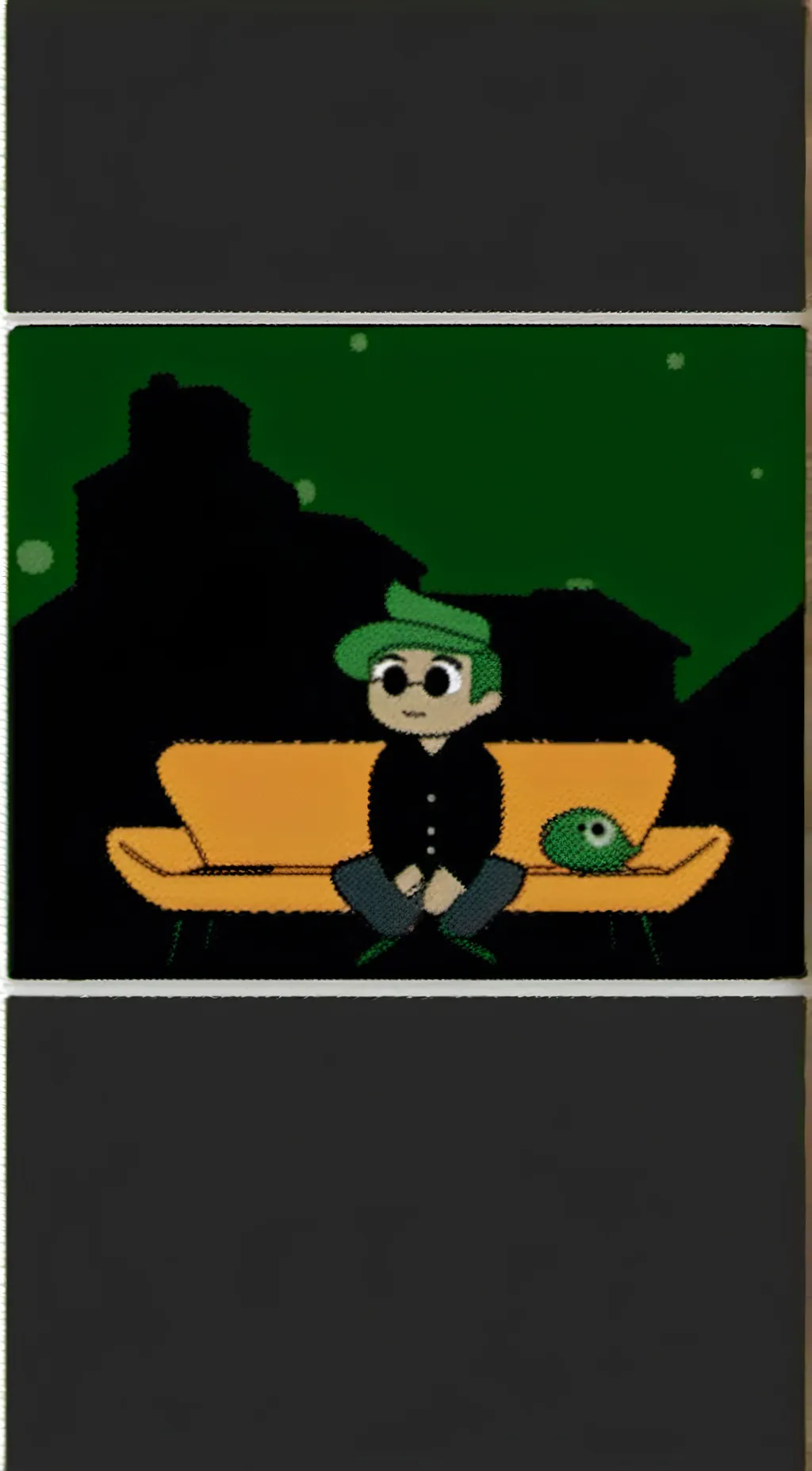 ai character: green background
