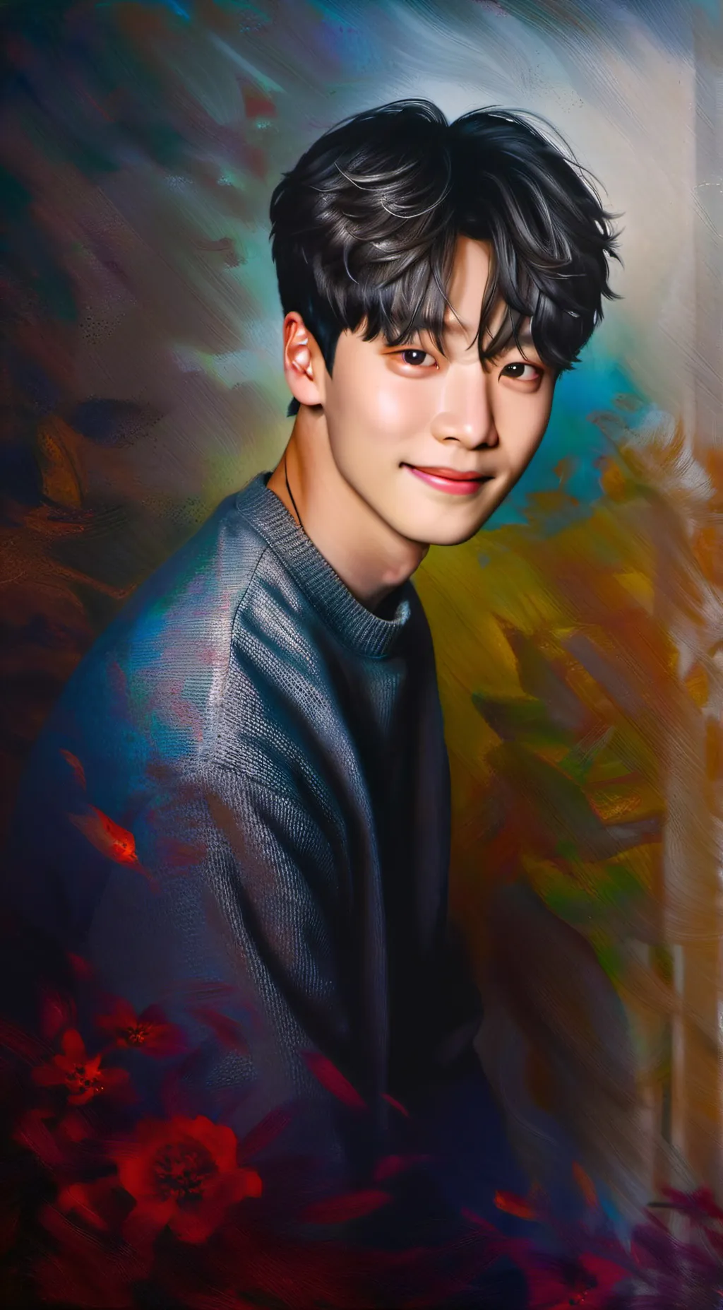 ai character: 송 강-Song Kang!! background