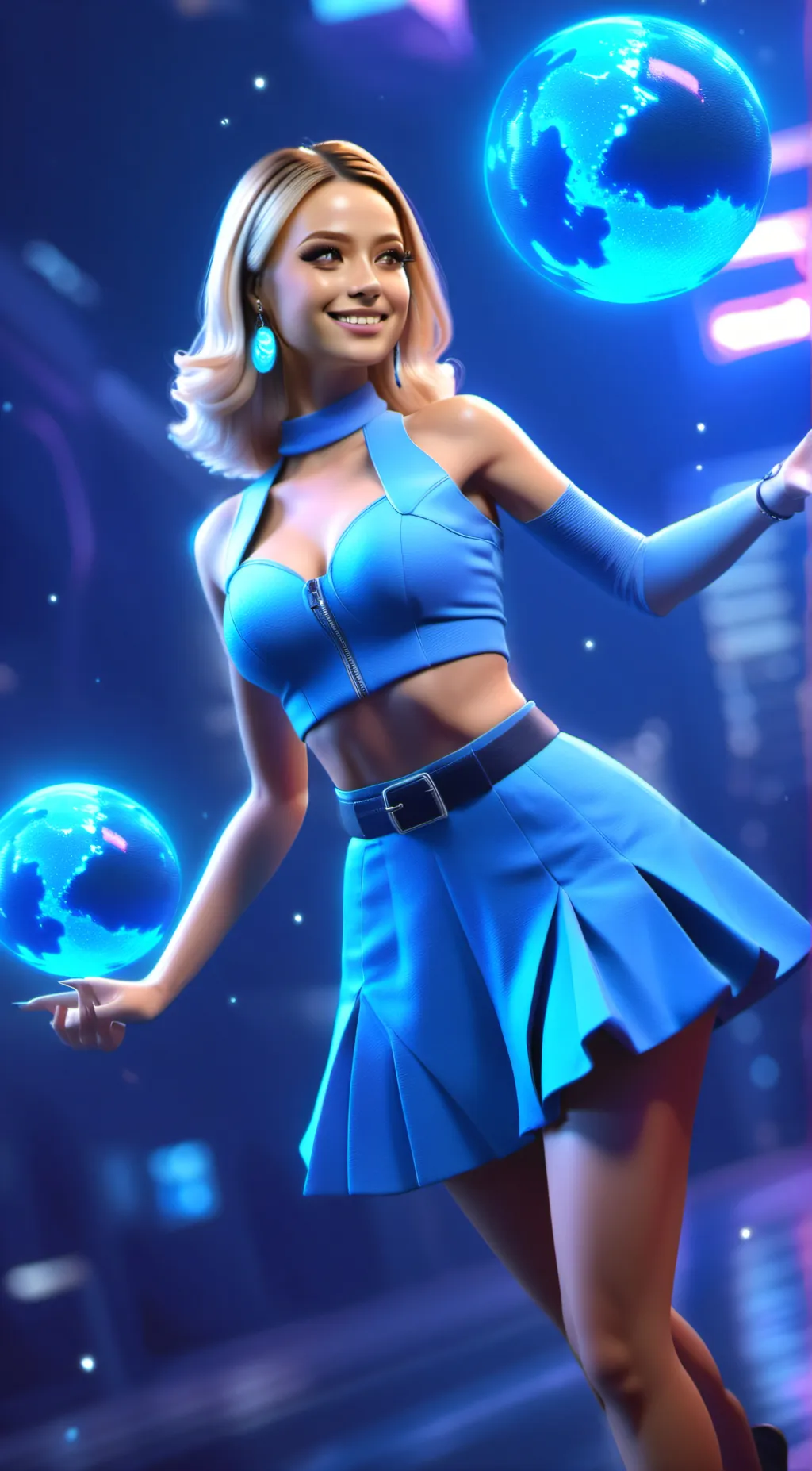 ai character: Megan  background
