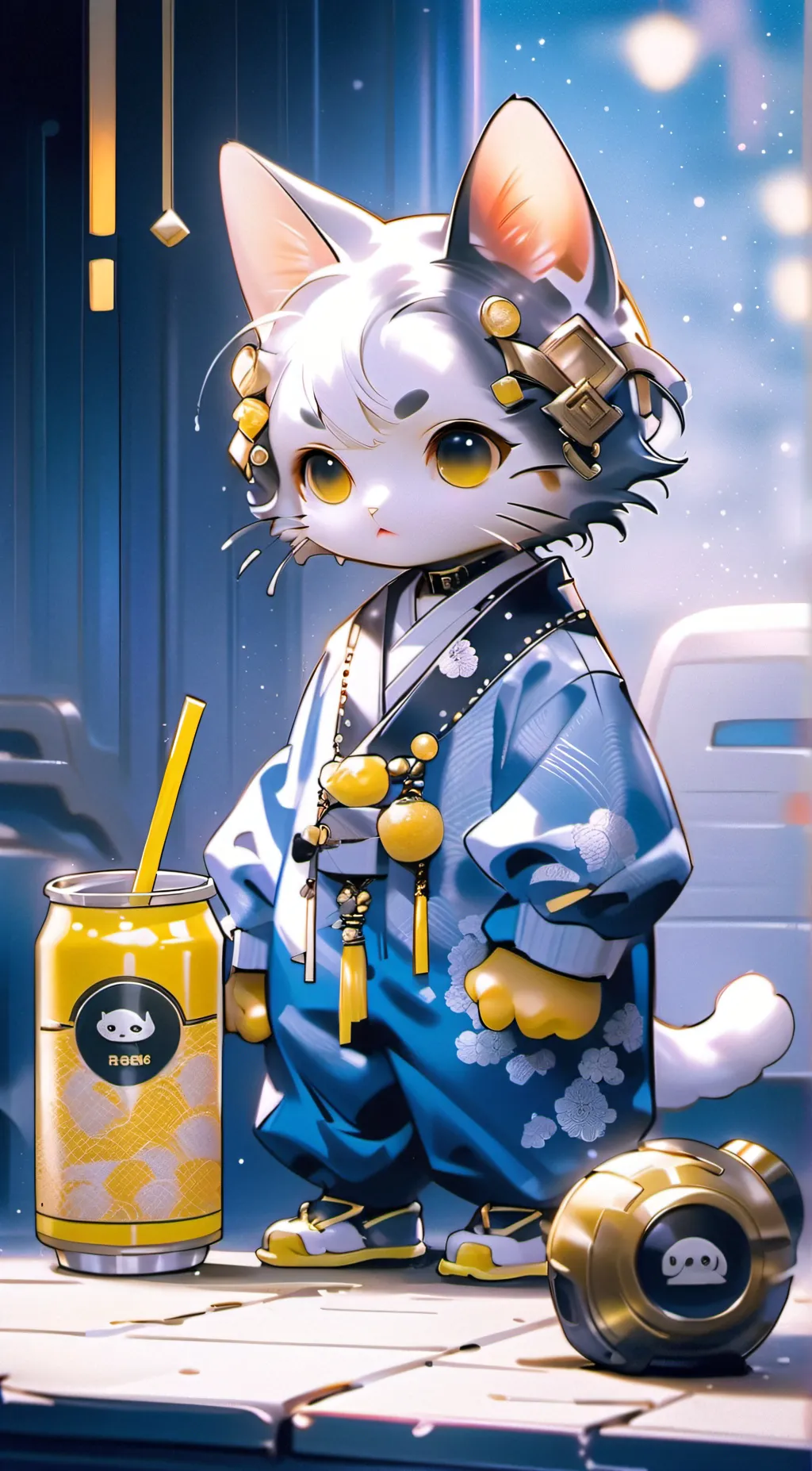 ai character: cat background