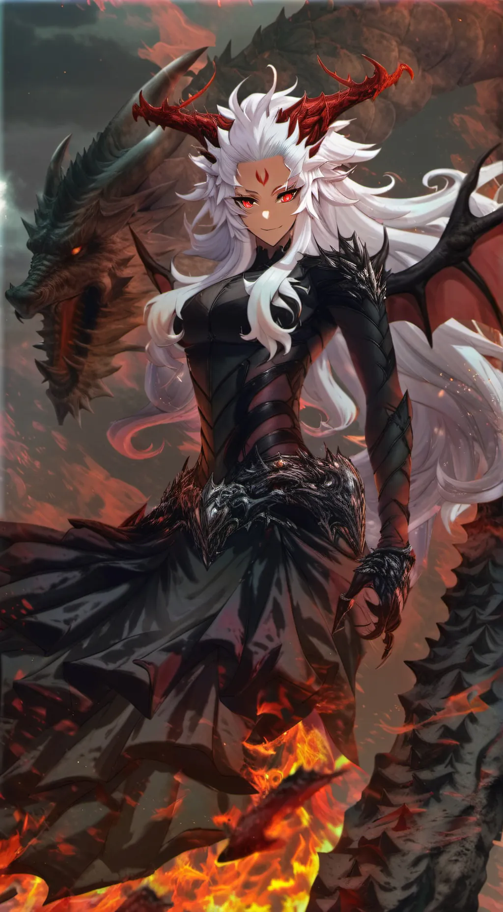 ai character: Chiaraflame background