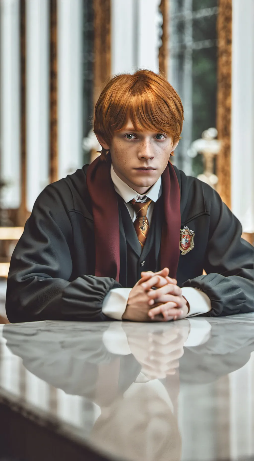 ai character: Hogwarts  background