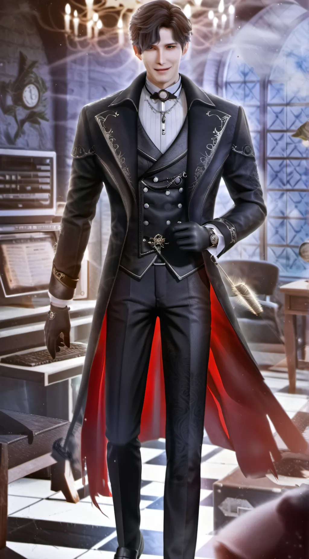 ai character: TV angel background