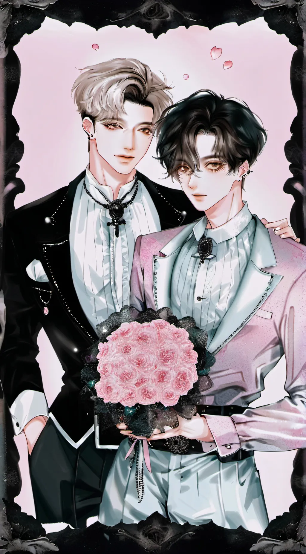 ai character: hiku and damen background