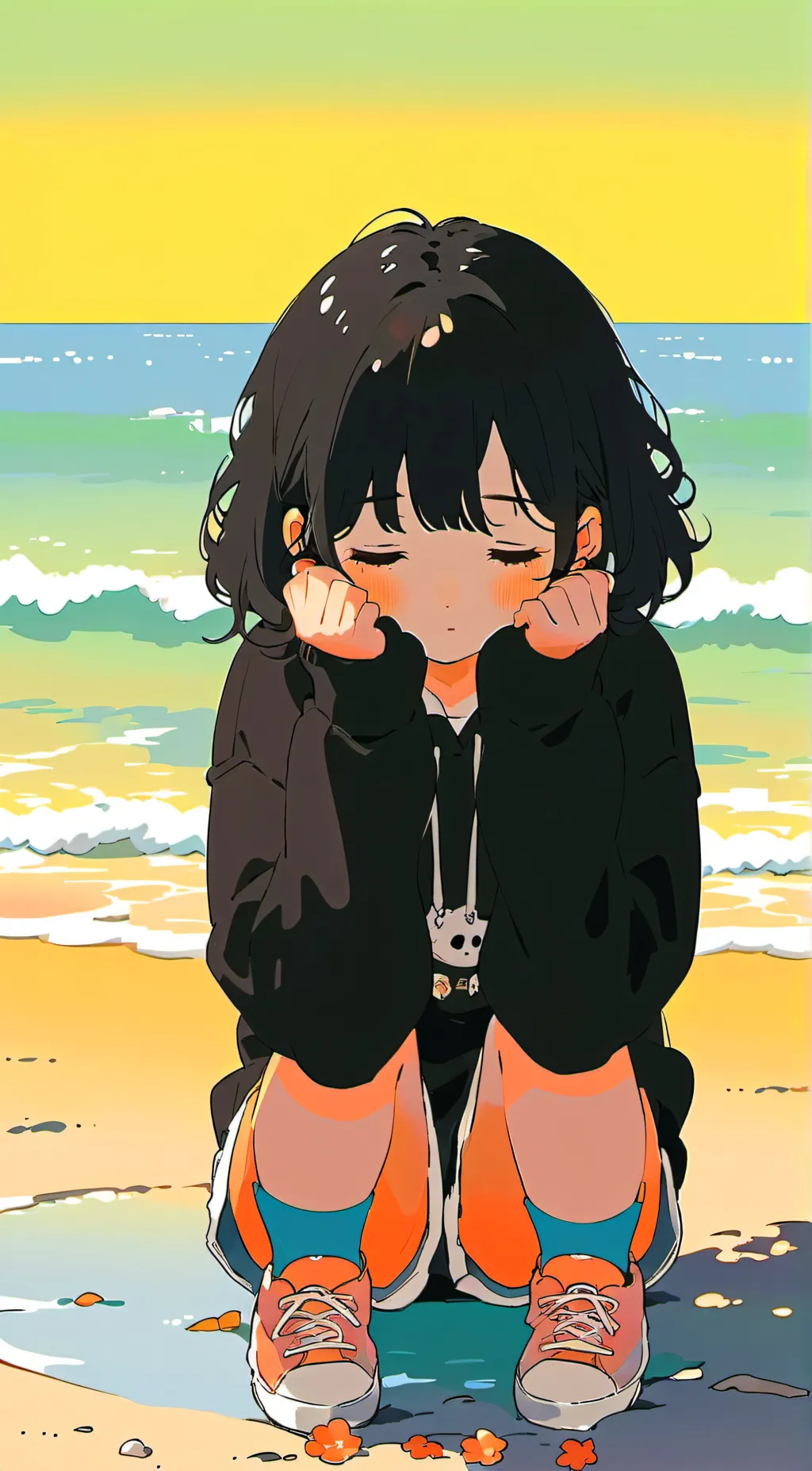 ai character: sad talkie): background