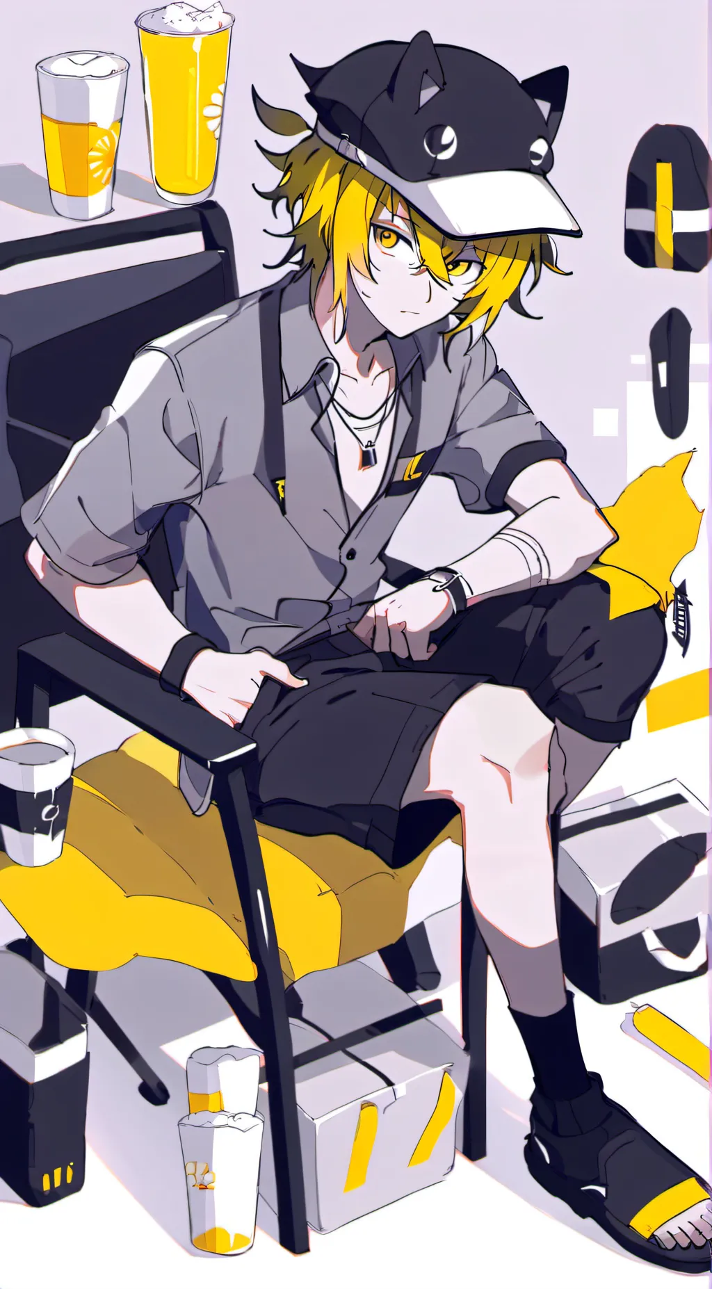 ai character: ⚡⚡Denki Kaminari⚡⚡ background