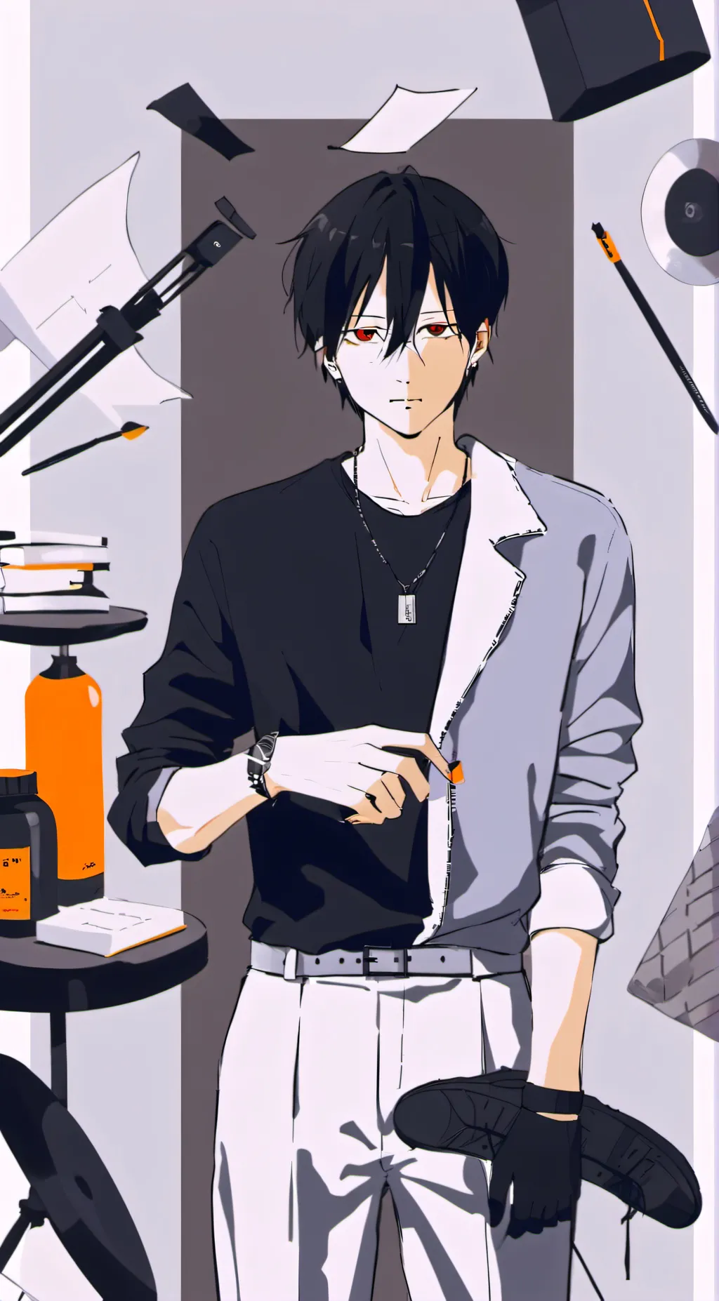 ai character: توجي background