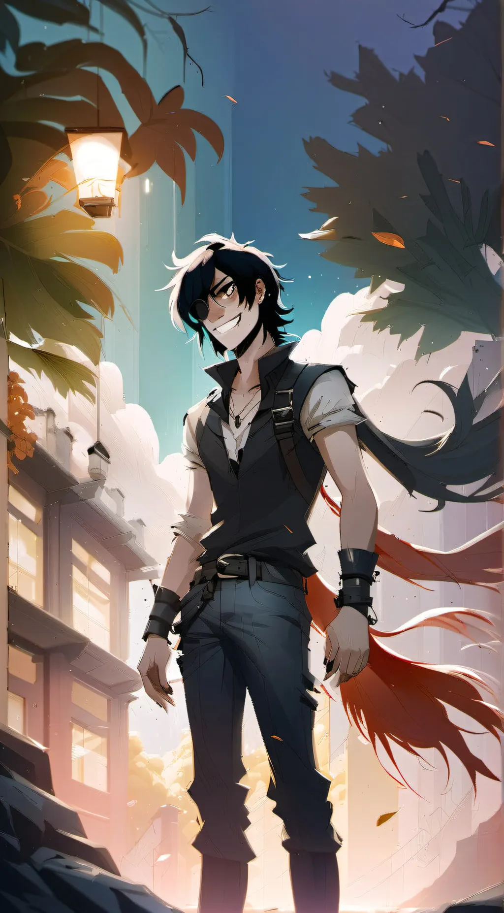 ai character: Nico Di Angelo background