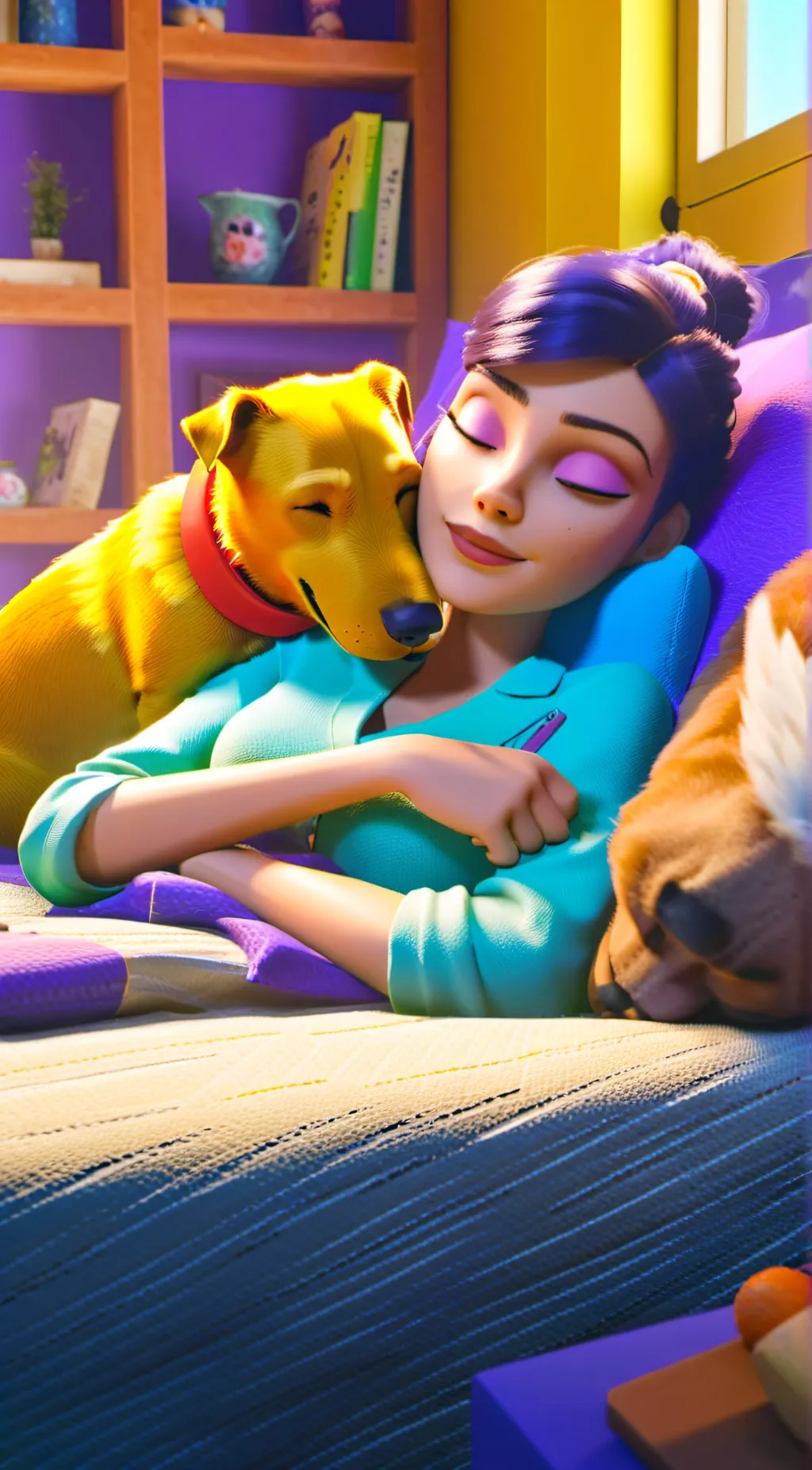ai character: Catnap girl  background