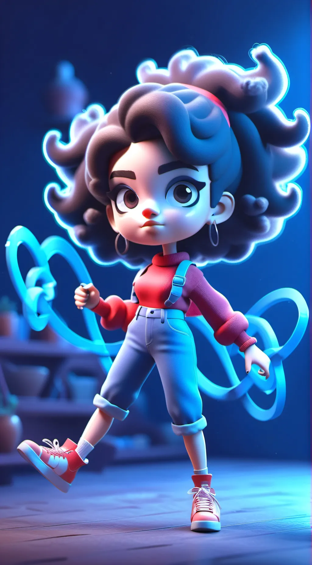 ai character: playtime background