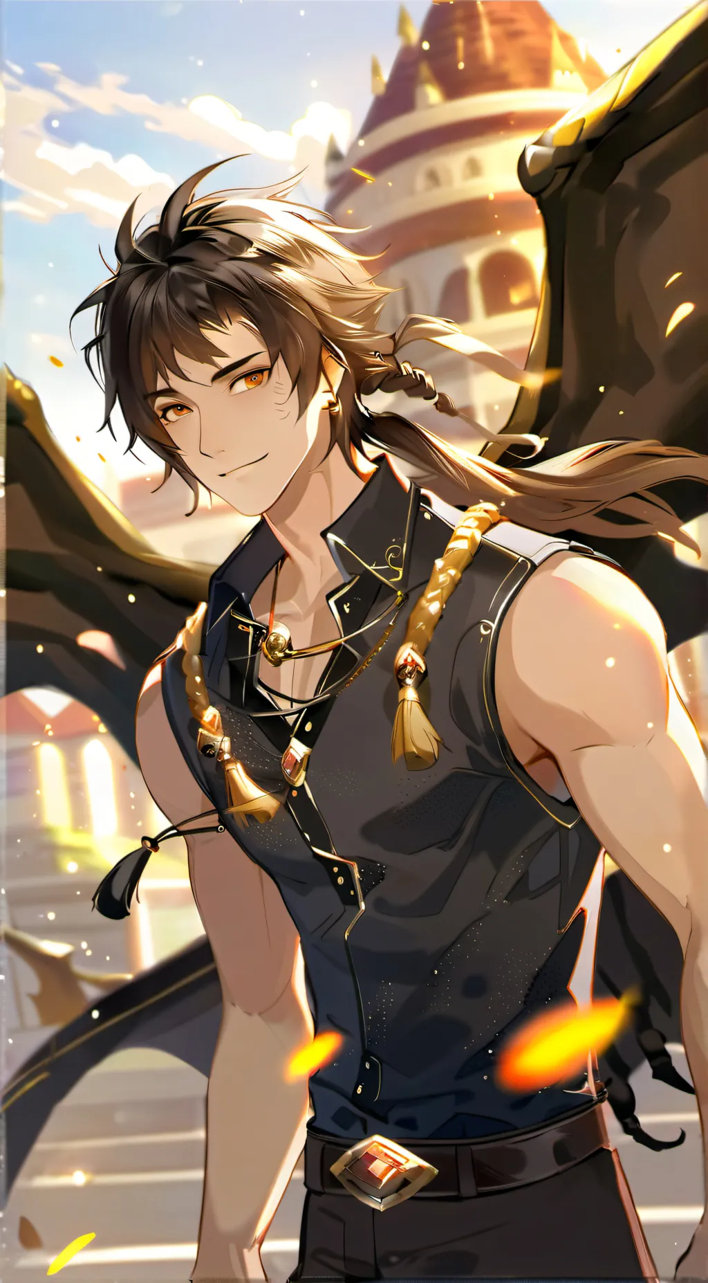 ai character: Clay background