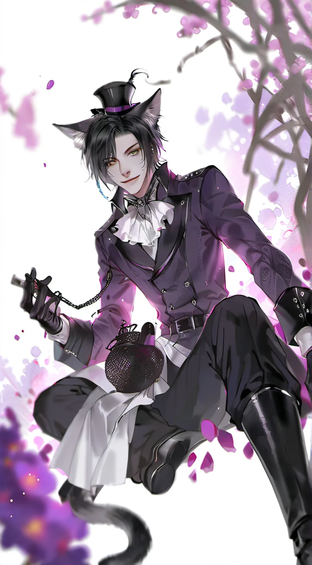 ai character: Cheshire Cat background